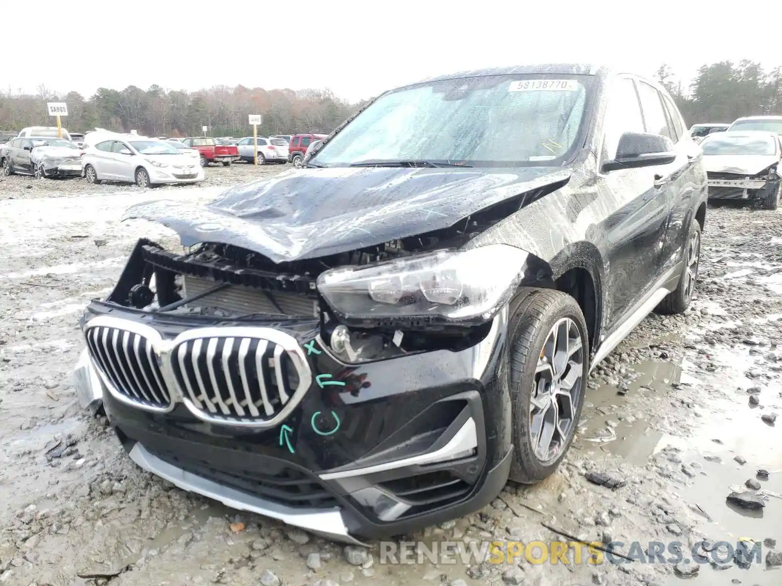 2 Фотография поврежденного автомобиля WBXJG7C00L5P24544 BMW X1 2020