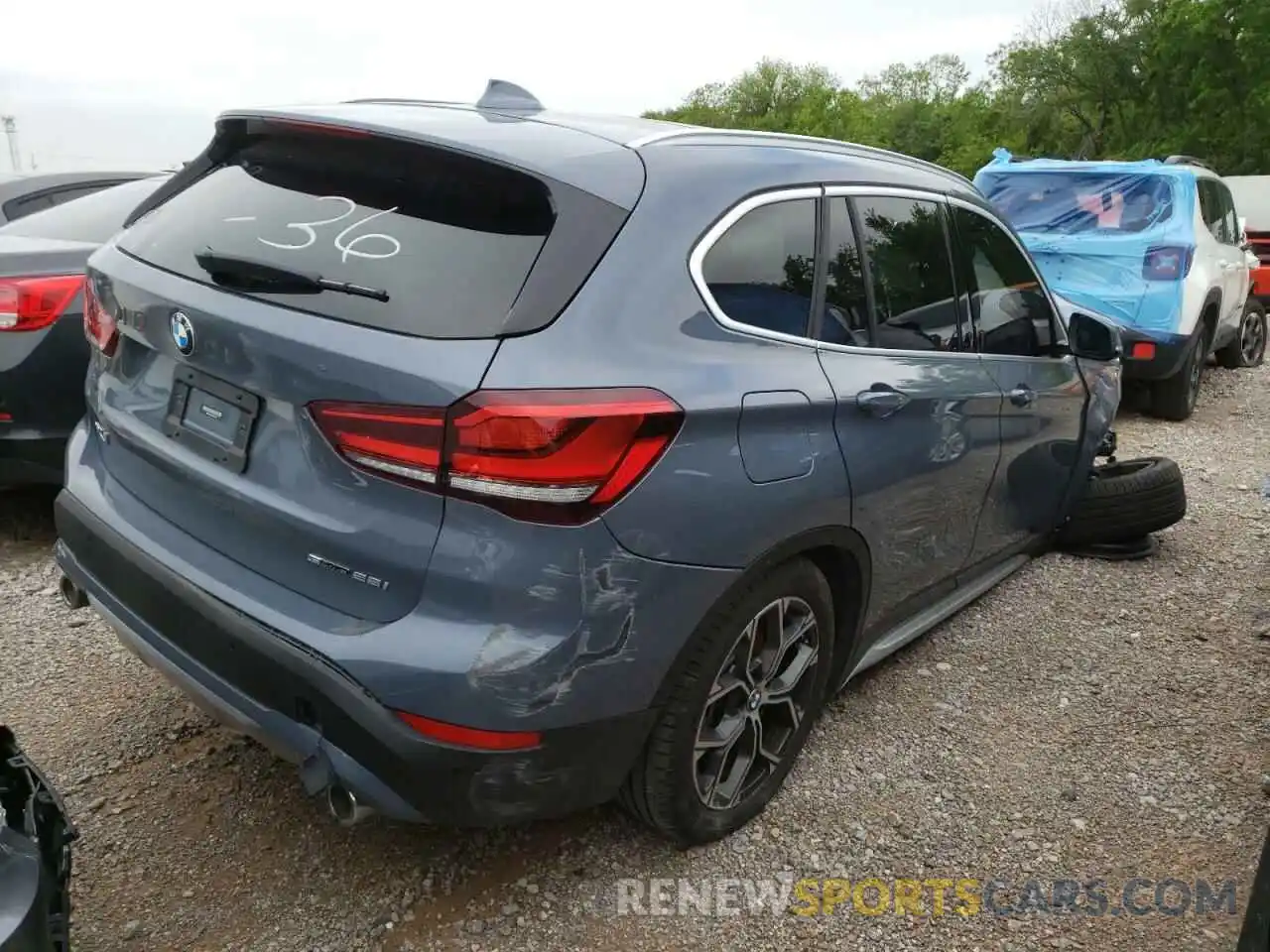 4 Photograph of a damaged car WBXJG7C02L5R67823 BMW X1 2020