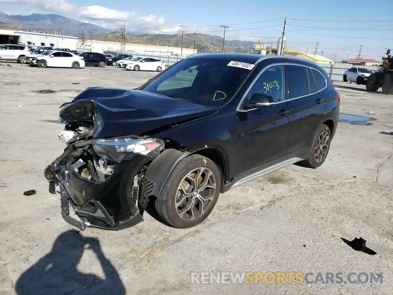 2 Photograph of a damaged car WBXJG7C03L5P32038 BMW X1 2020