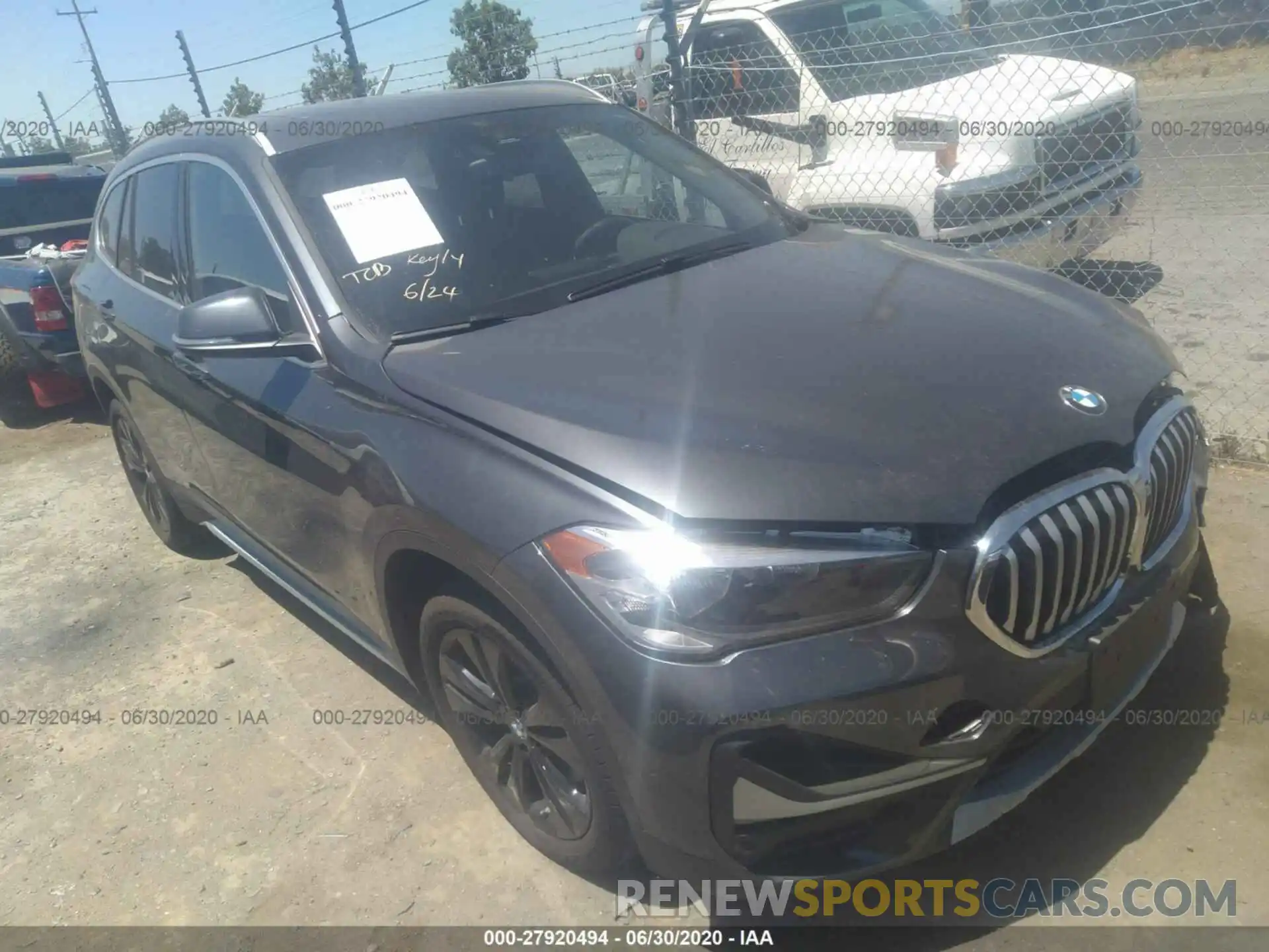 1 Photograph of a damaged car WBXJG7C03L5P52693 BMW X1 2020