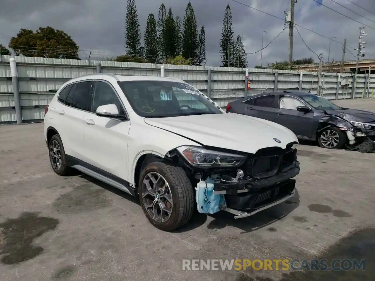 1 Photograph of a damaged car WBXJG7C03L5R95047 BMW X1 2020