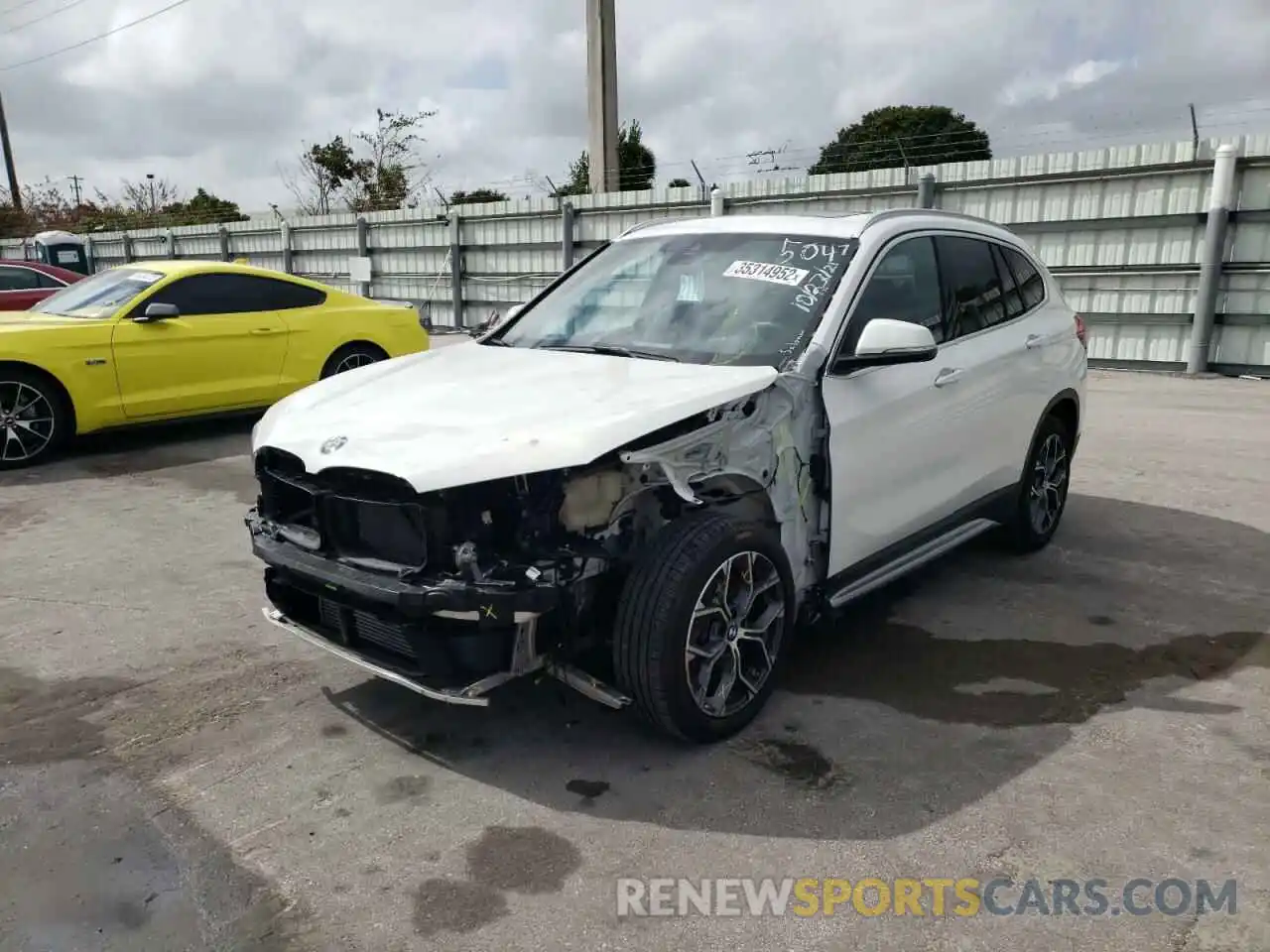 2 Photograph of a damaged car WBXJG7C03L5R95047 BMW X1 2020