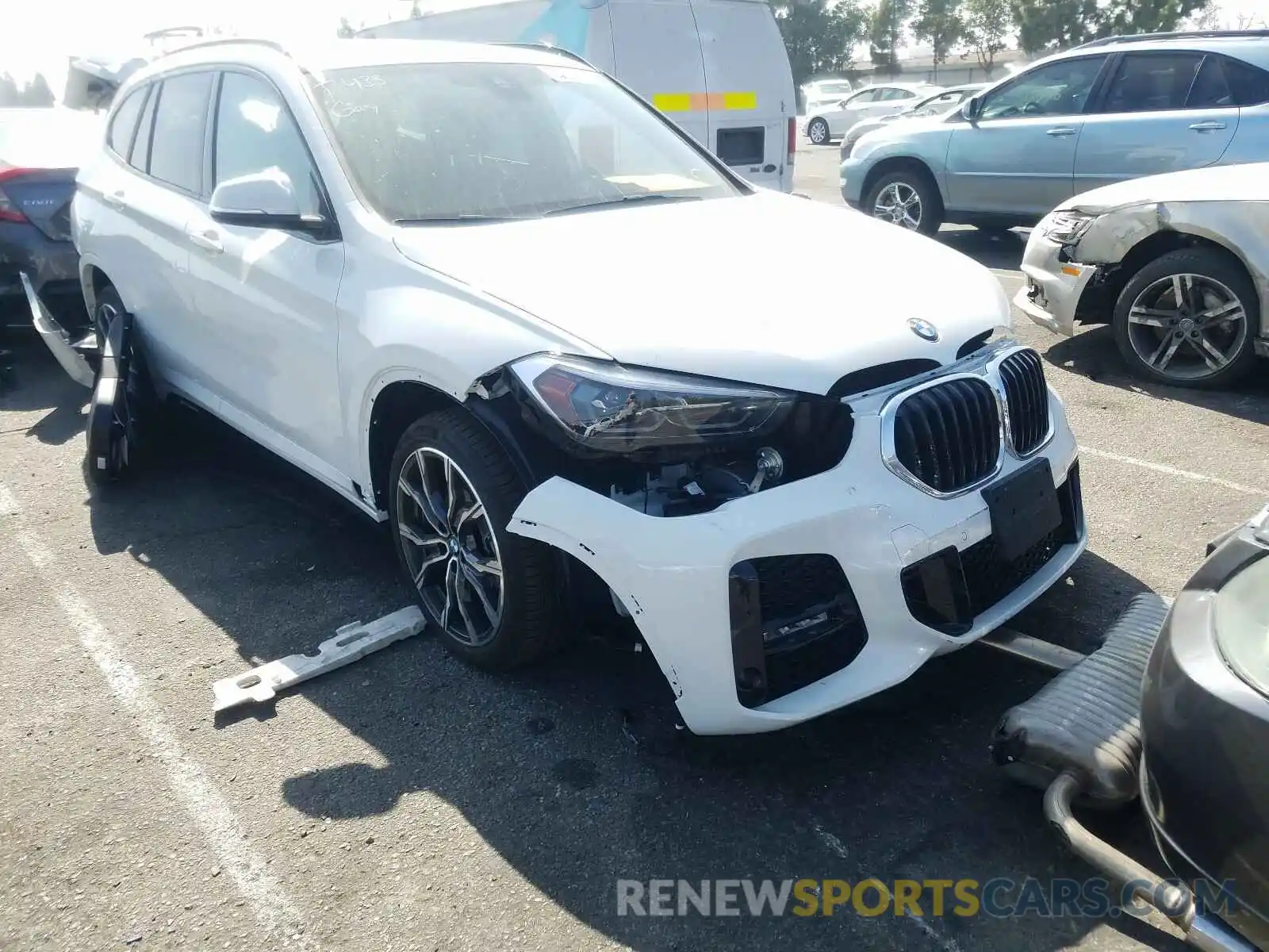 1 Photograph of a damaged car WBXJG7C06L5P24628 BMW X1 2020