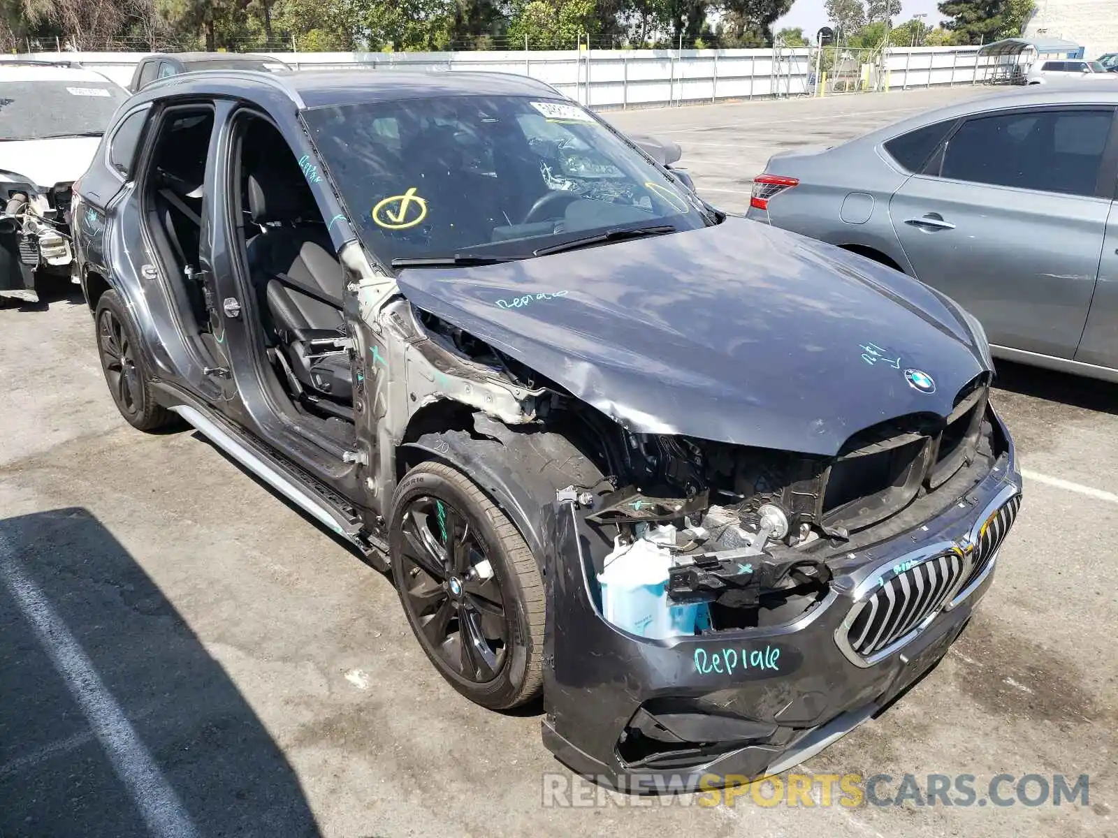 1 Photograph of a damaged car WBXJG7C07L5P51126 BMW X1 2020