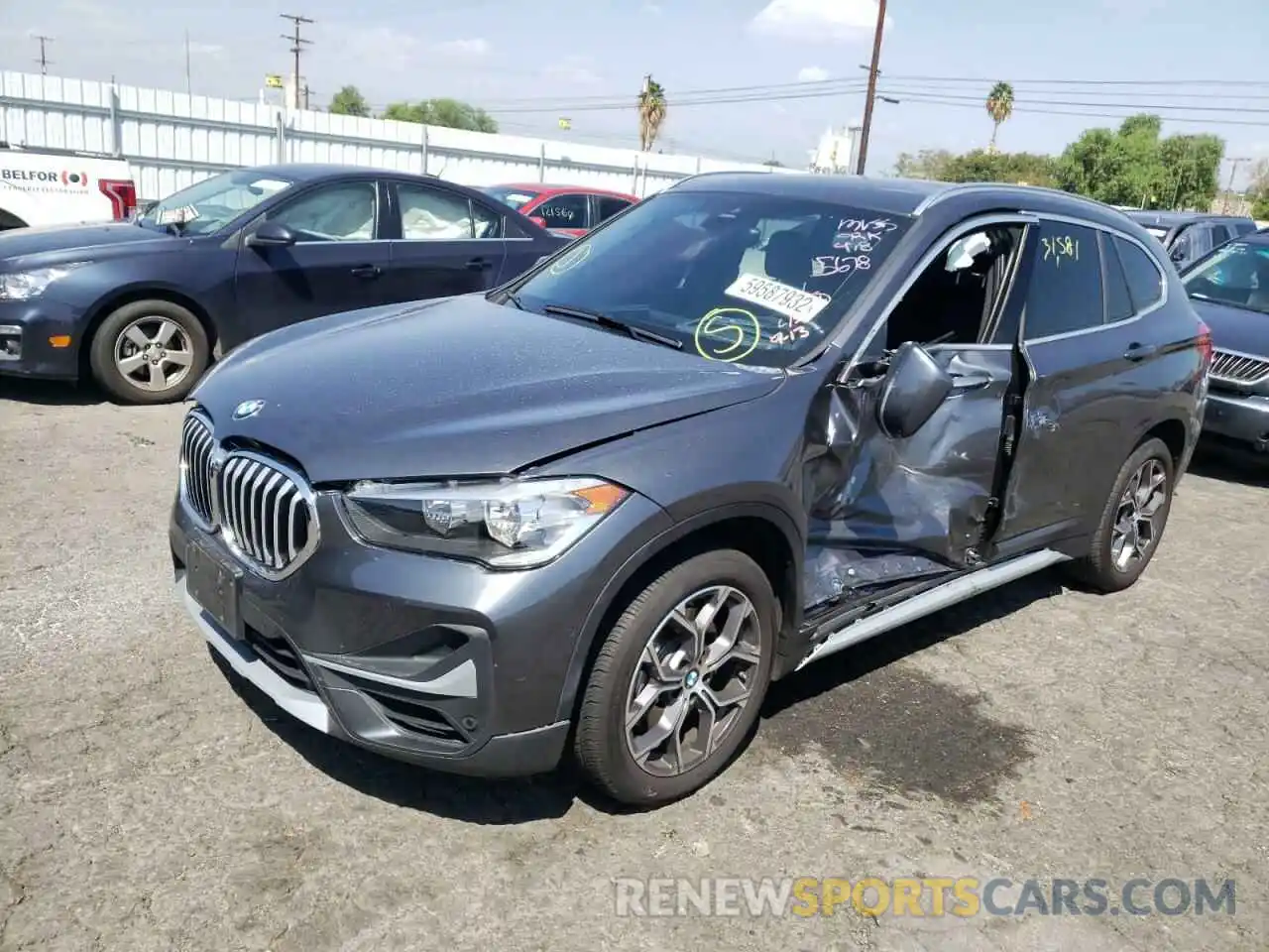 2 Photograph of a damaged car WBXJG7C07L5P85678 BMW X1 2020