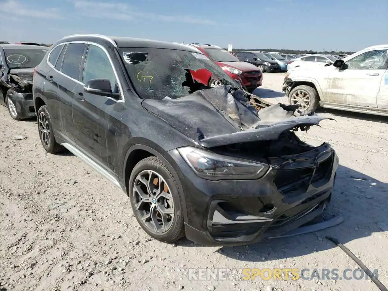 1 Photograph of a damaged car WBXJG7C08L3L92803 BMW X1 2020