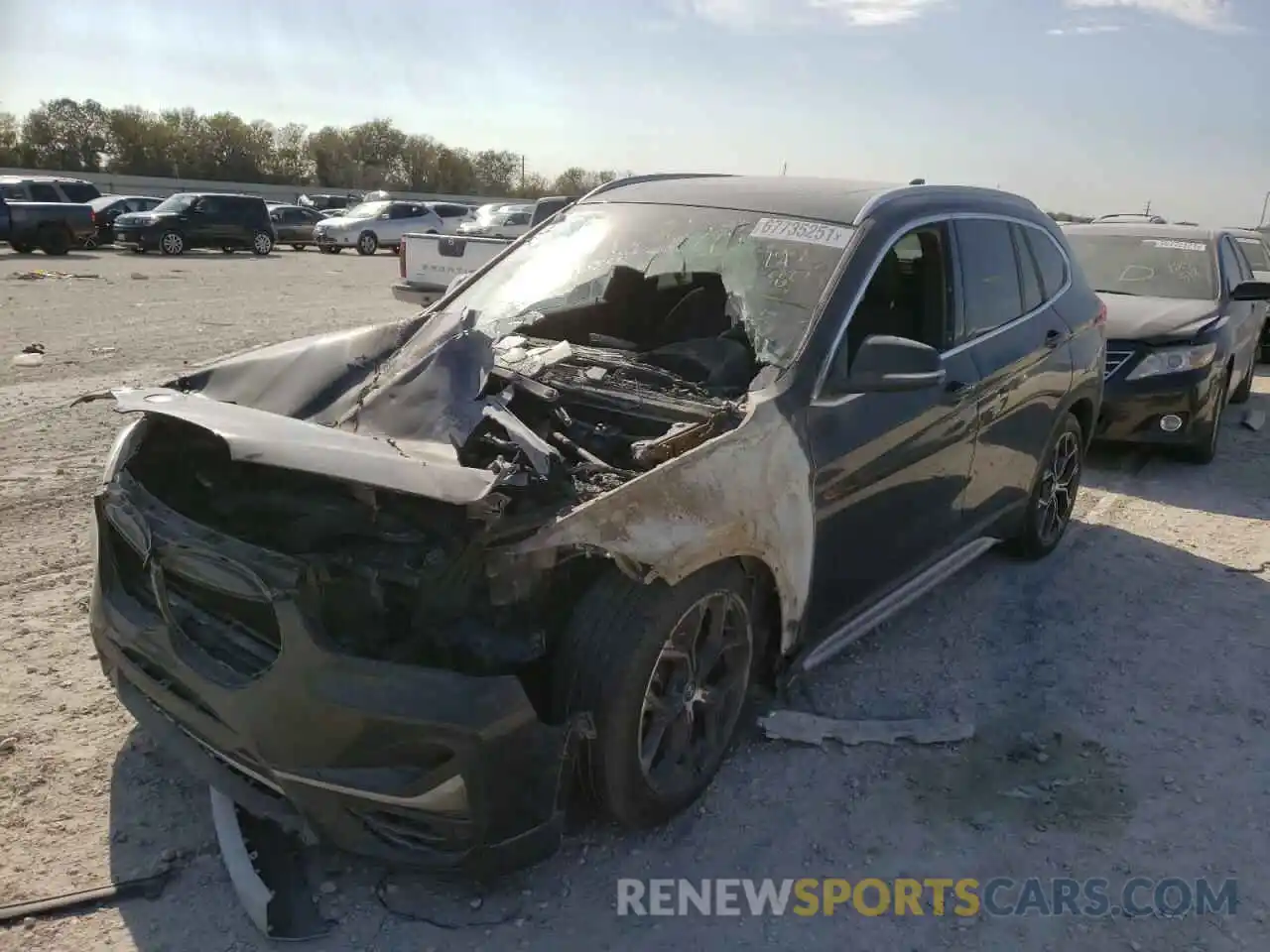 2 Photograph of a damaged car WBXJG7C08L3L92803 BMW X1 2020