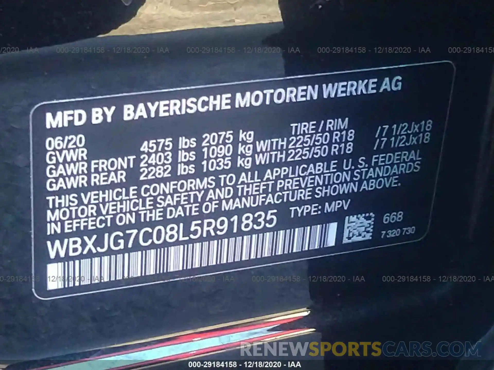 9 Фотография поврежденного автомобиля WBXJG7C08L5R91835 BMW X1 2020