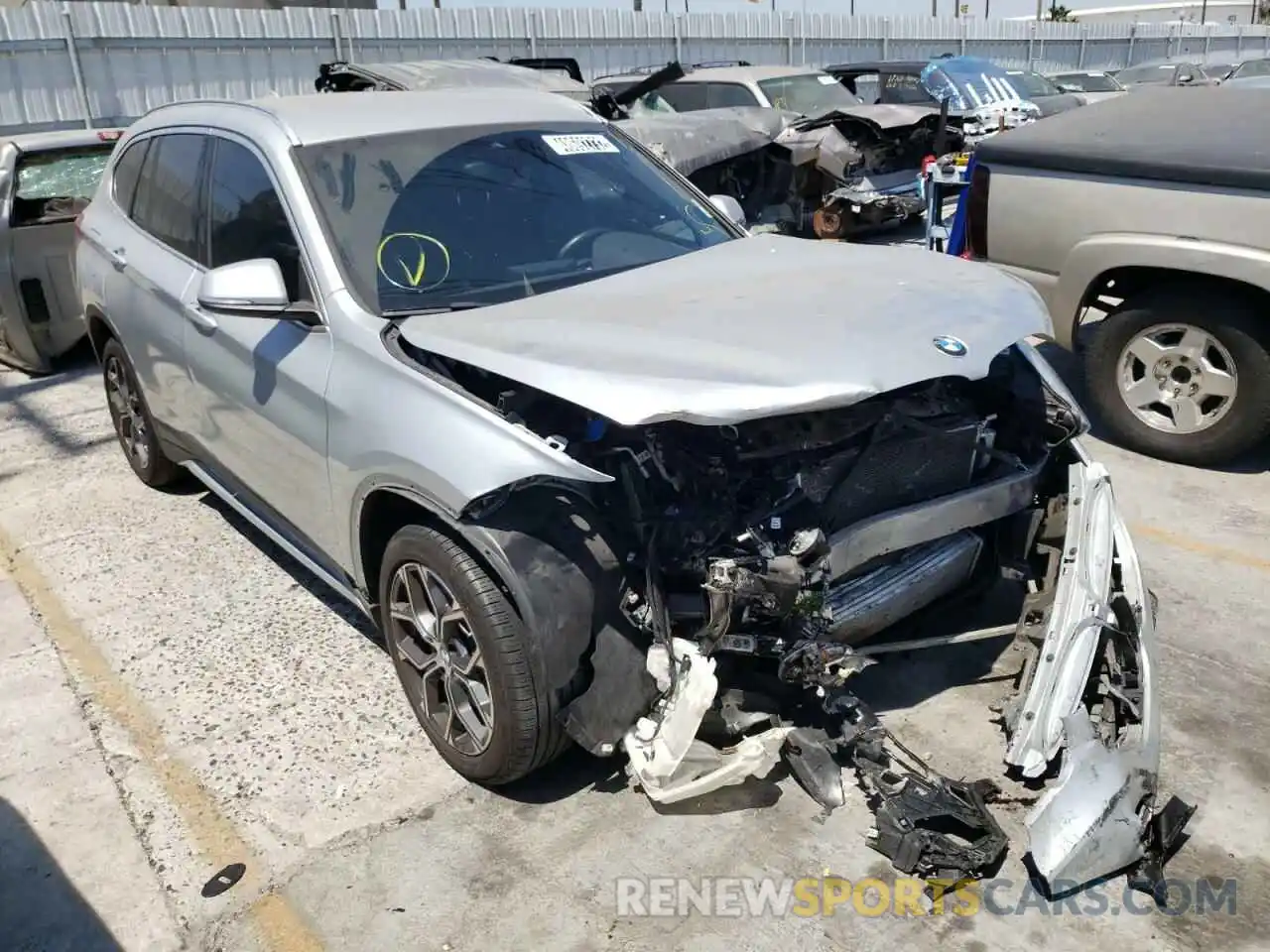 1 Photograph of a damaged car WBXJG7C09L5P30696 BMW X1 2020