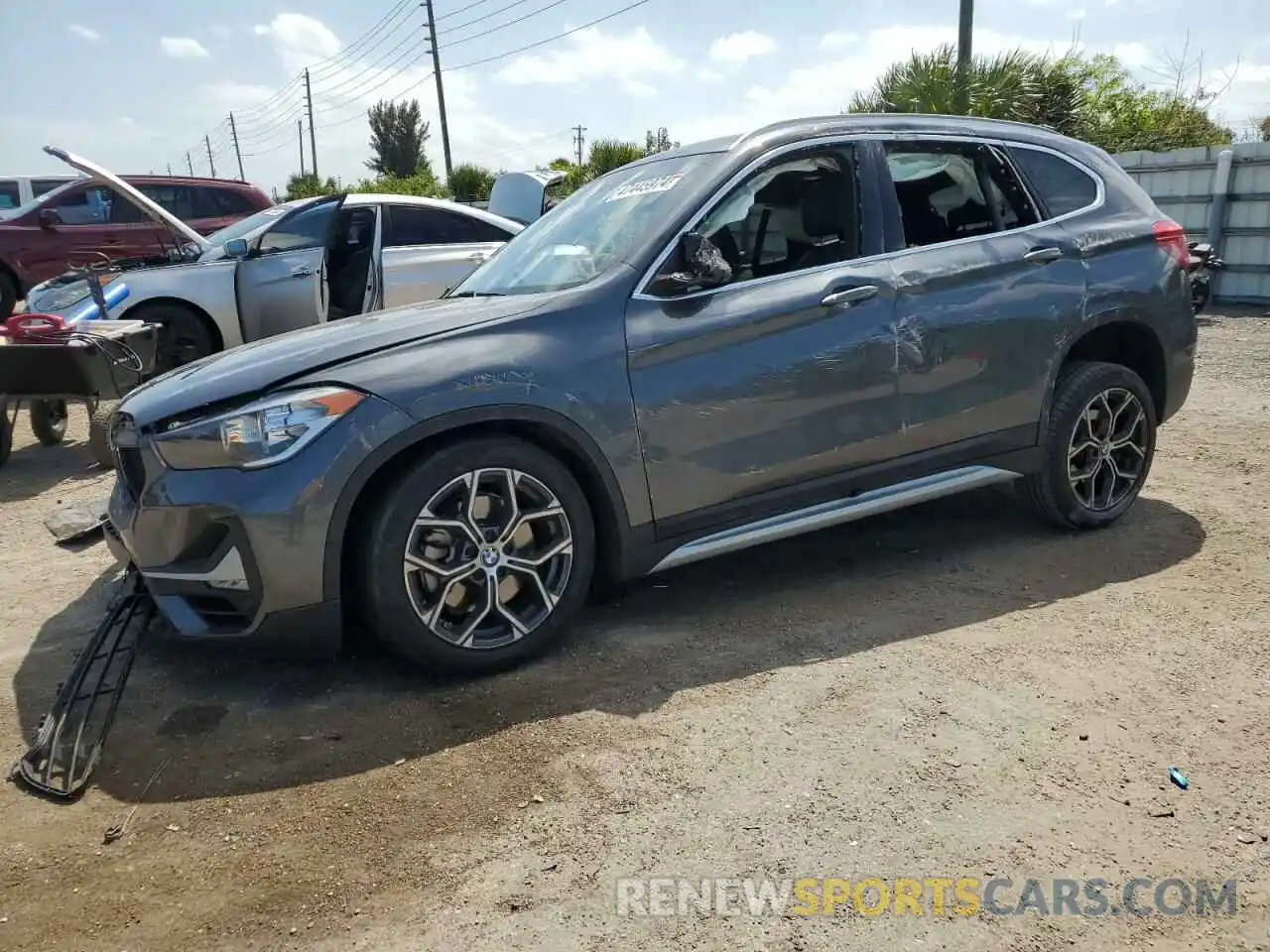 1 Photograph of a damaged car WBXJG9C00L5P46376 BMW X1 2020