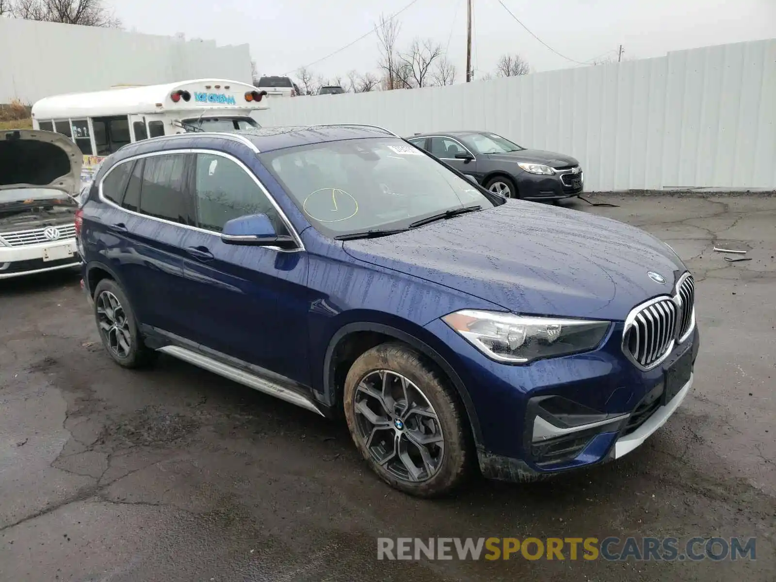 1 Photograph of a damaged car WBXJG9C00L5R31737 BMW X1 2020