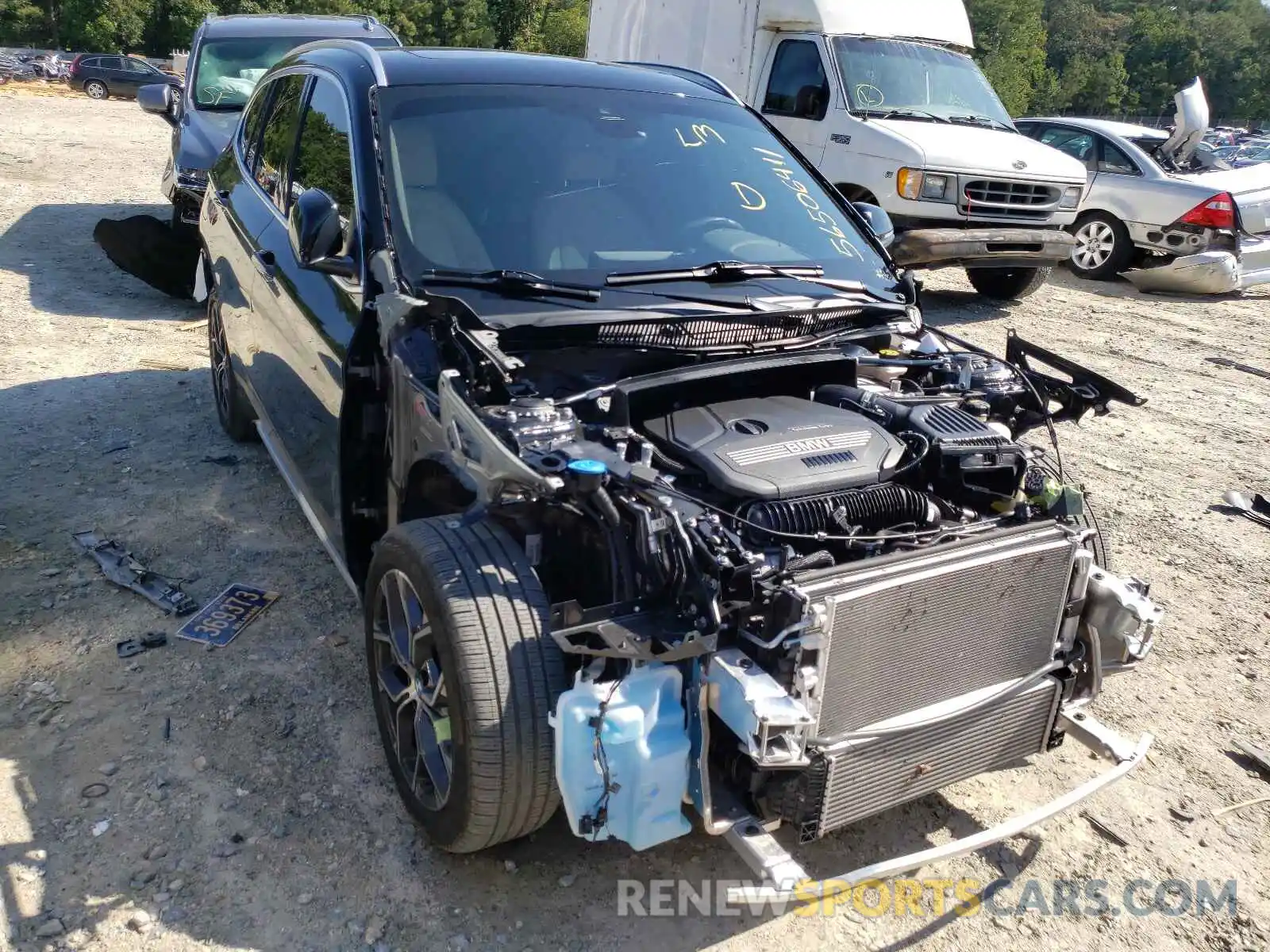 1 Photograph of a damaged car WBXJG9C01L5P53983 BMW X1 2020