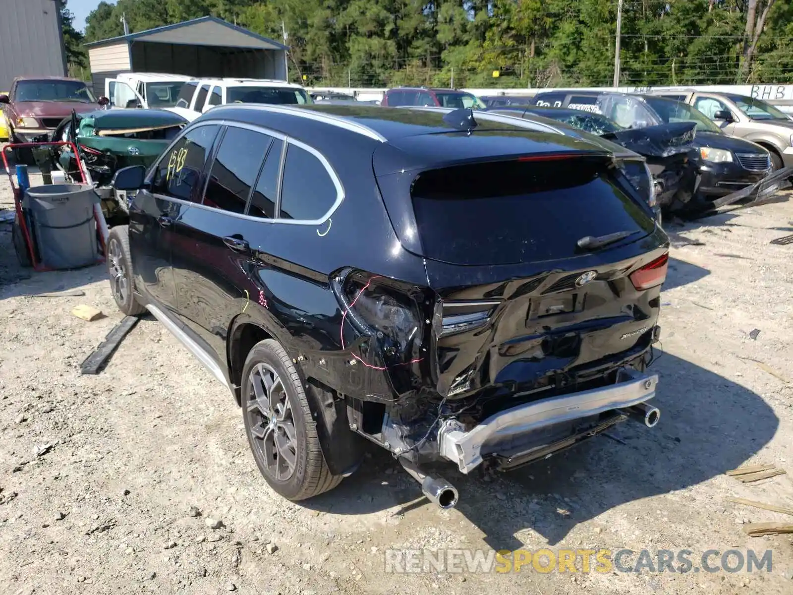 3 Photograph of a damaged car WBXJG9C01L5P53983 BMW X1 2020