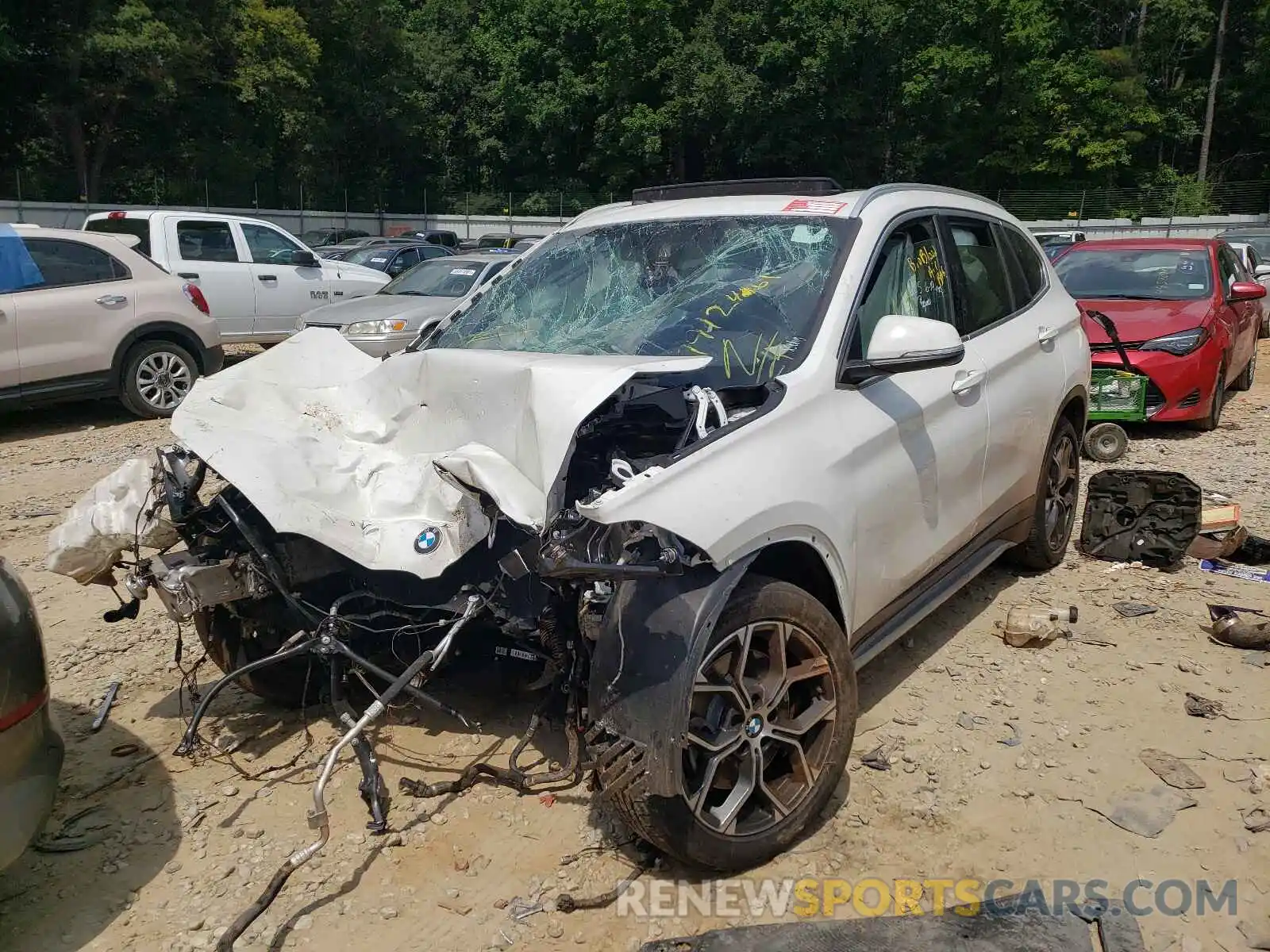 2 Photograph of a damaged car WBXJG9C01L5P95599 BMW X1 2020