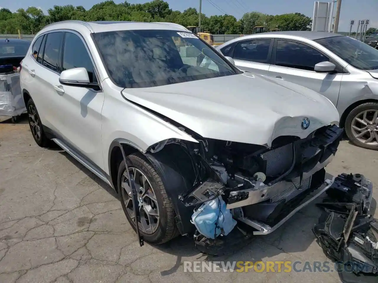 1 Photograph of a damaged car WBXJG9C02L5R23347 BMW X1 2020