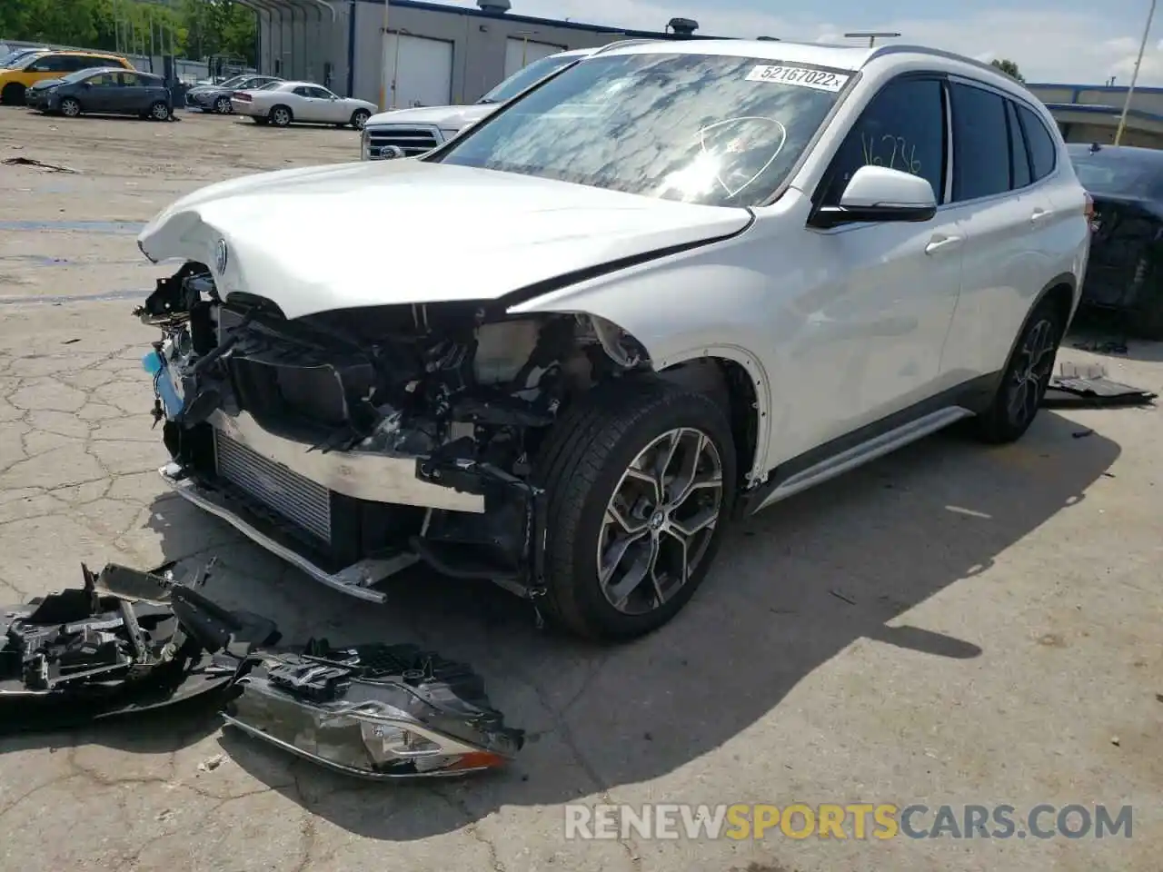 2 Photograph of a damaged car WBXJG9C02L5R23347 BMW X1 2020