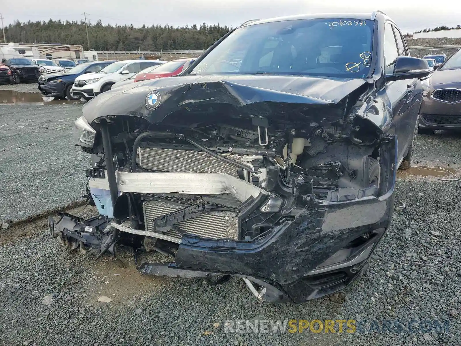 9 Photograph of a damaged car WBXJG9C02L5R36955 BMW X1 2020