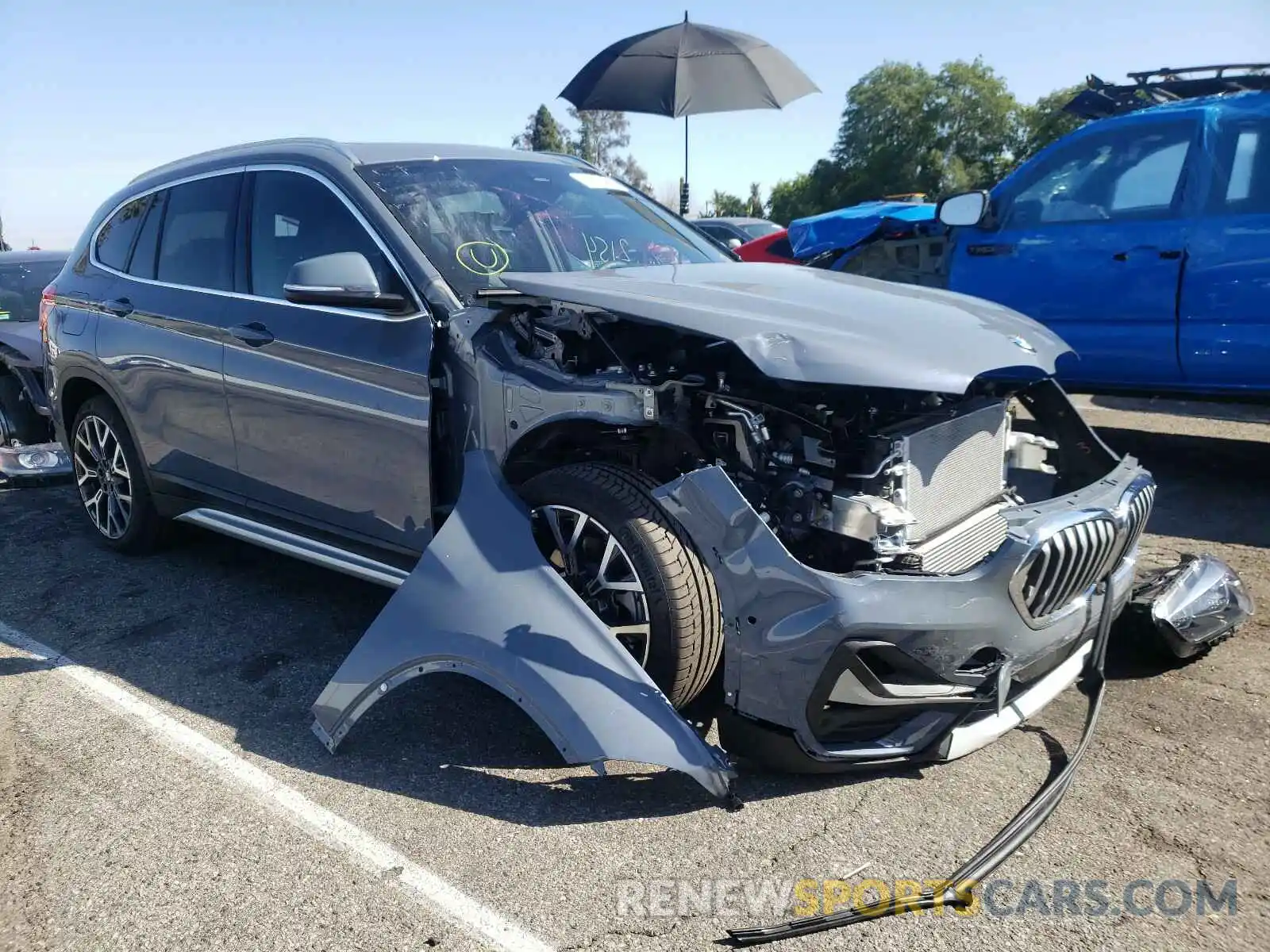 1 Photograph of a damaged car WBXJG9C02L5R38351 BMW X1 2020