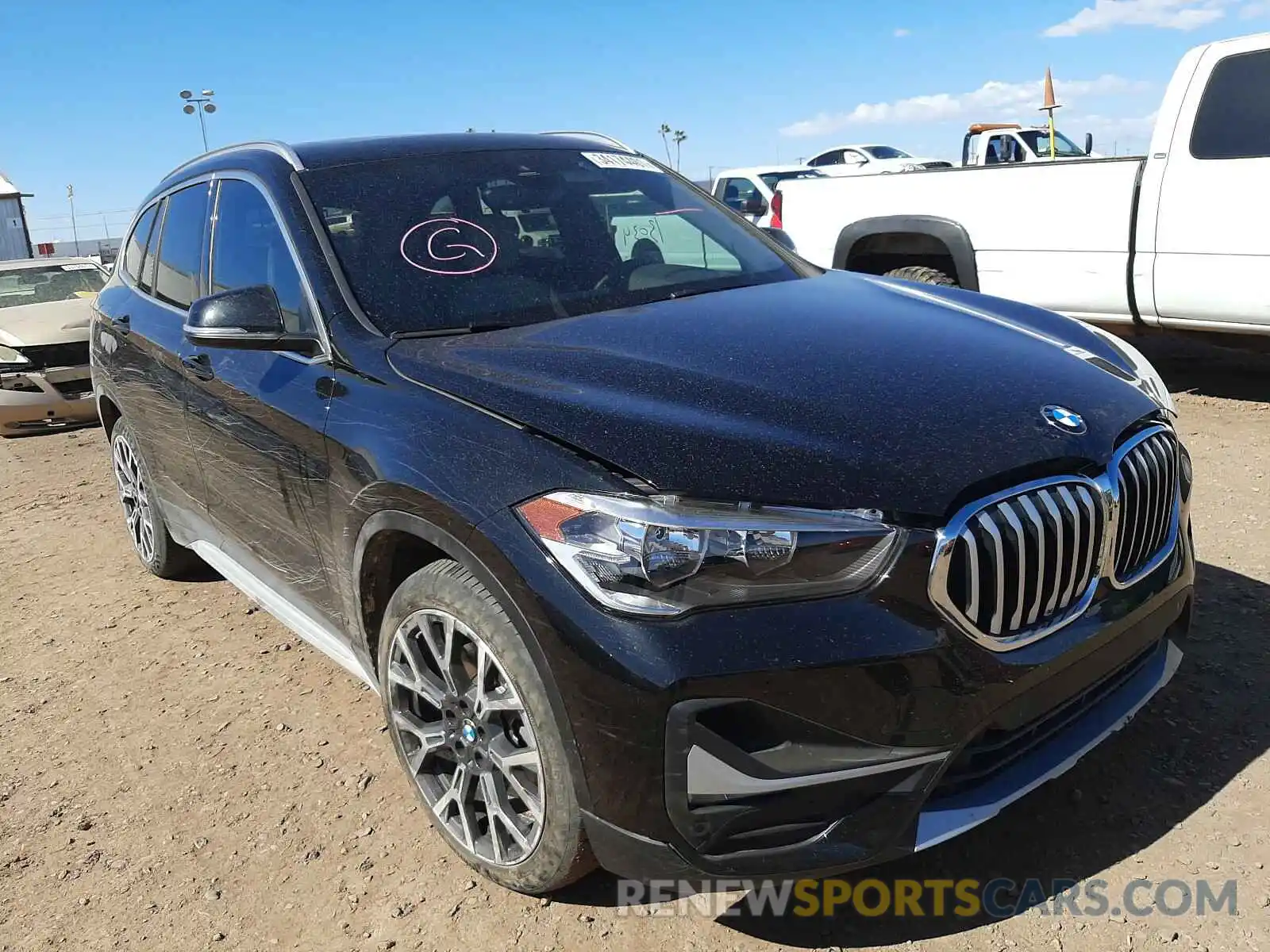 1 Photograph of a damaged car WBXJG9C03L3L57517 BMW X1 2020