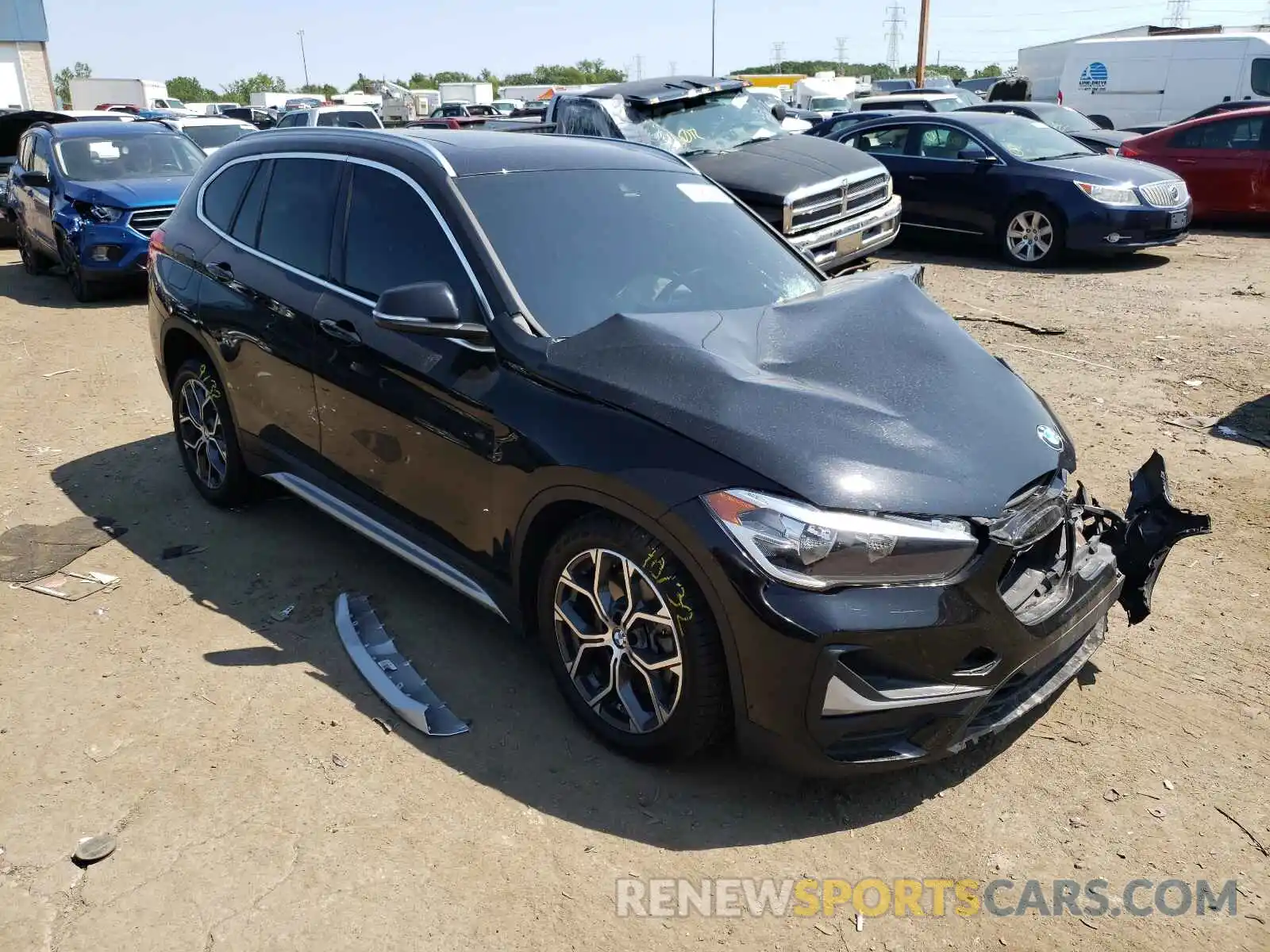 1 Photograph of a damaged car WBXJG9C03L3L81686 BMW X1 2020