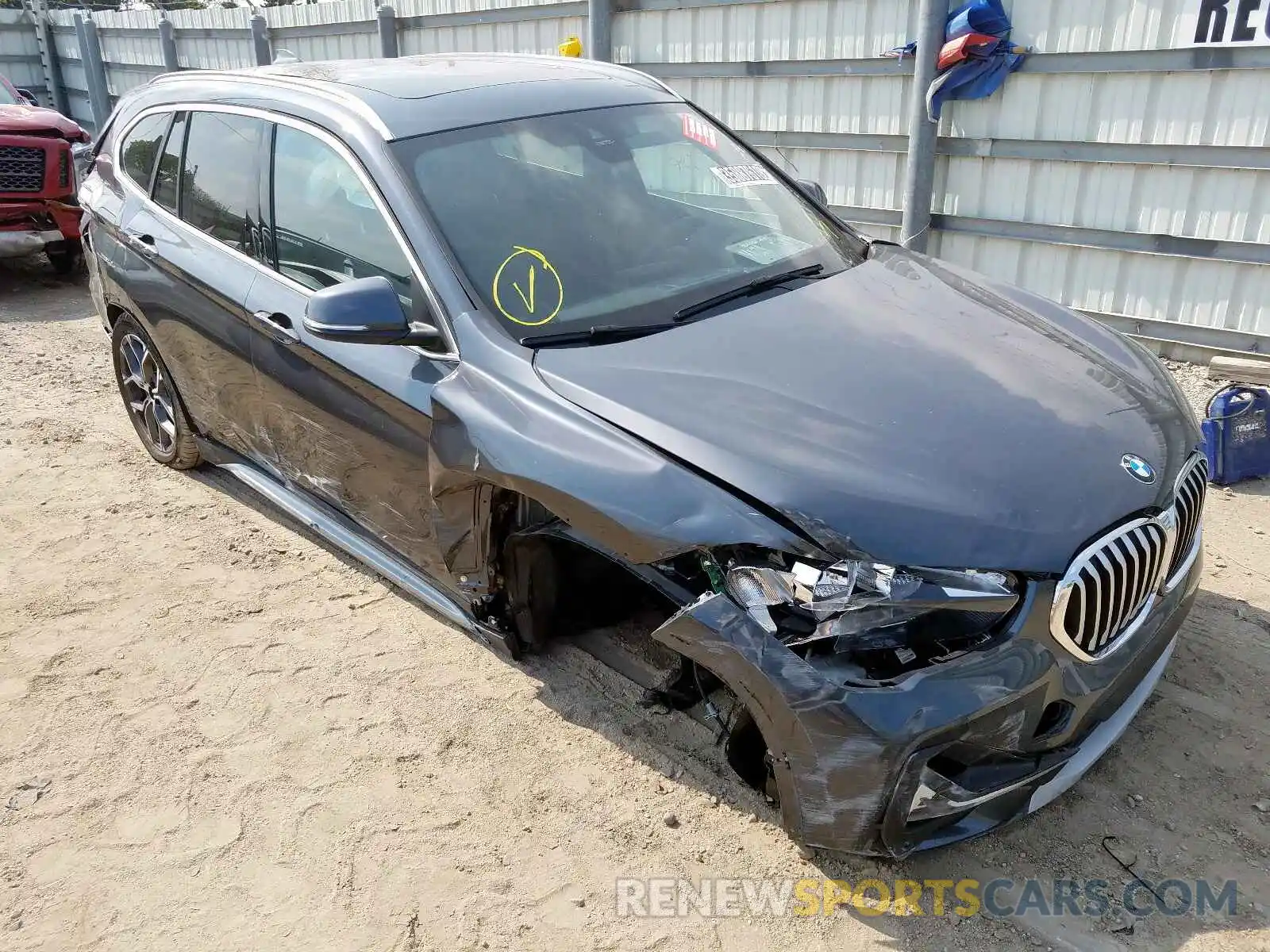 1 Photograph of a damaged car WBXJG9C03L5P75323 BMW X1 2020