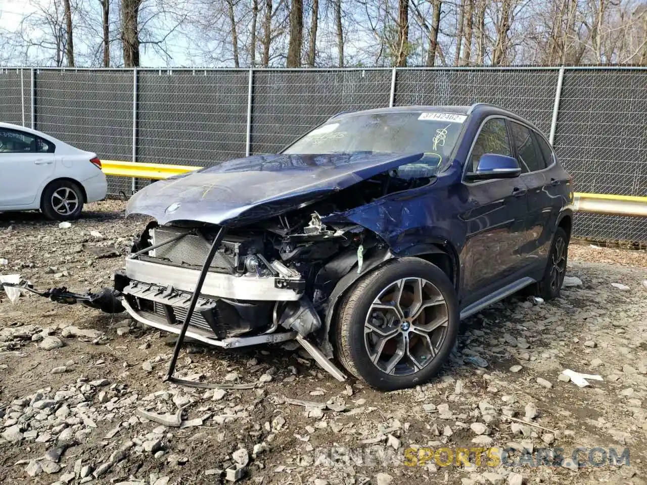 2 Photograph of a damaged car WBXJG9C04L5R73070 BMW X1 2020