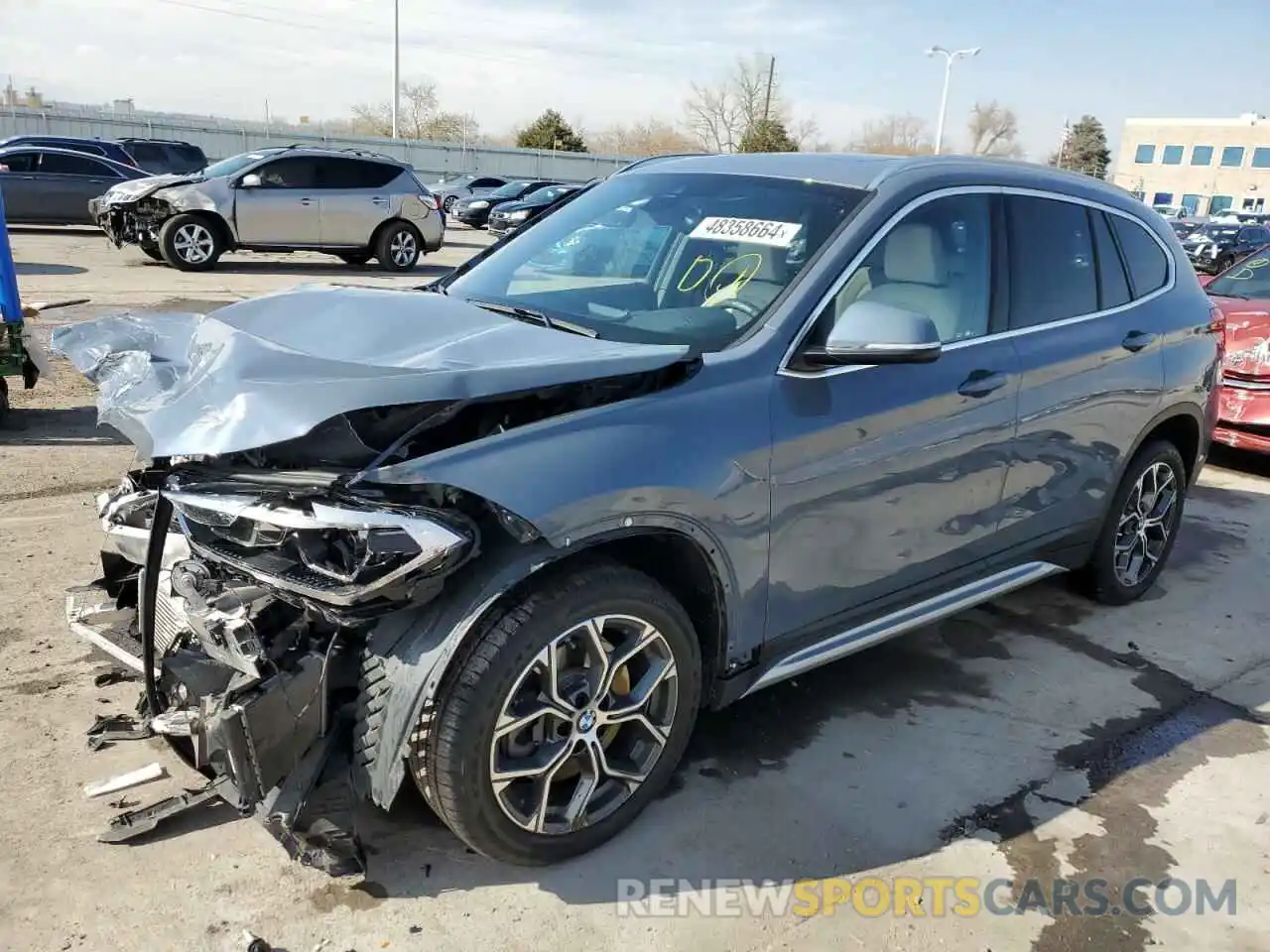 1 Photograph of a damaged car WBXJG9C04L5S00485 BMW X1 2020