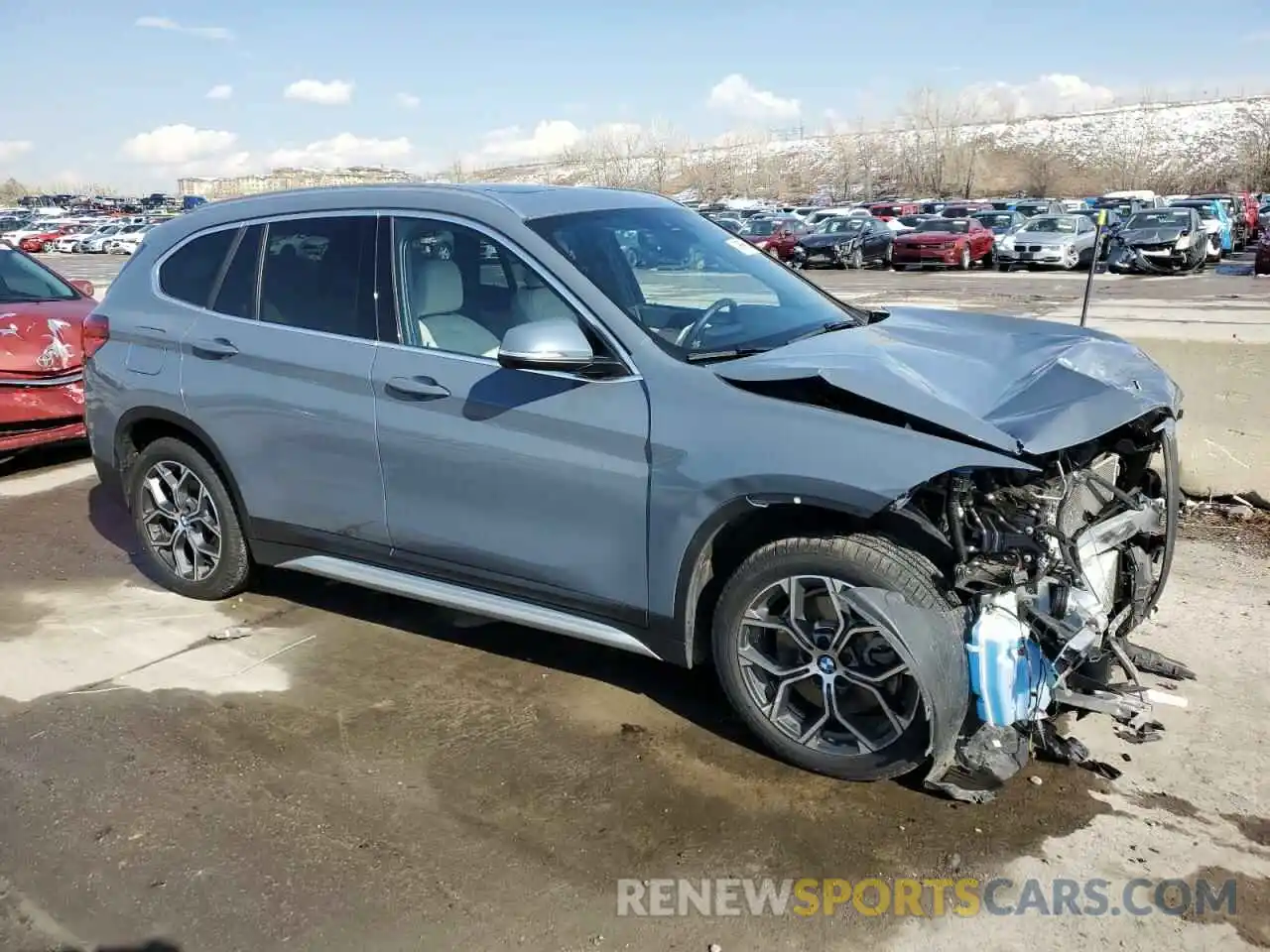 4 Photograph of a damaged car WBXJG9C04L5S00485 BMW X1 2020