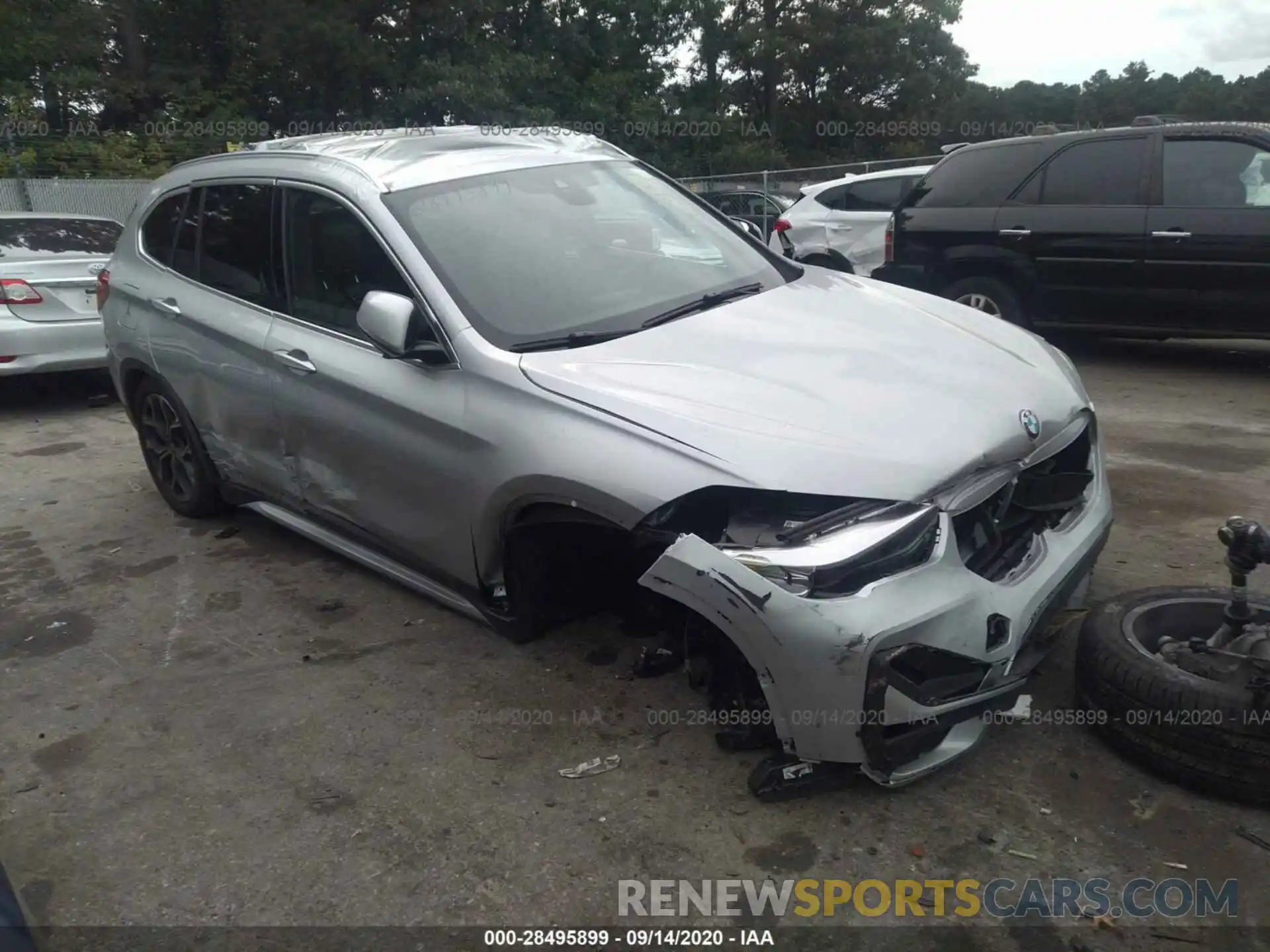 1 Photograph of a damaged car WBXJG9C05L5P96836 BMW X1 2020