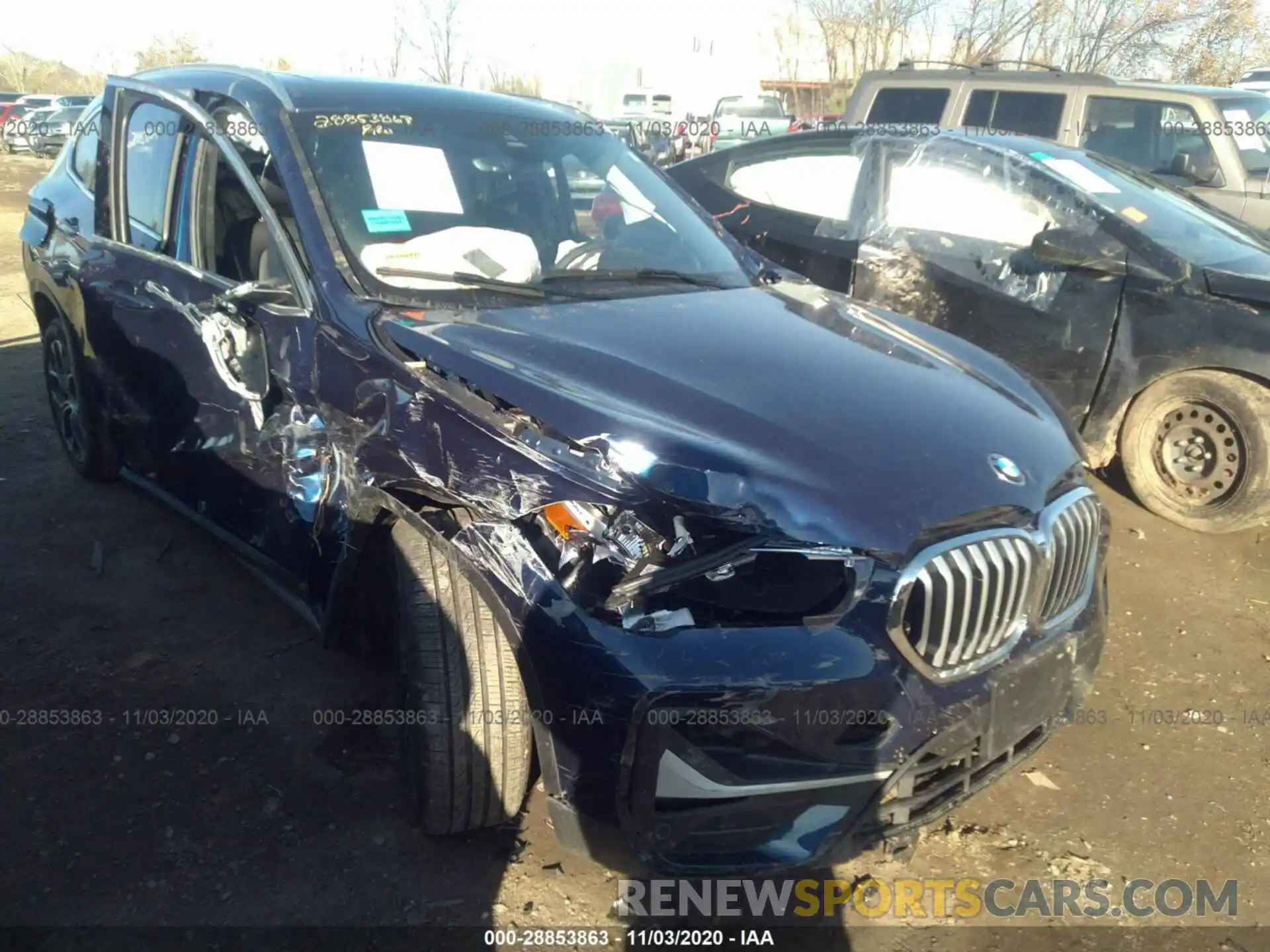 1 Photograph of a damaged car WBXJG9C06L5R30205 BMW X1 2020