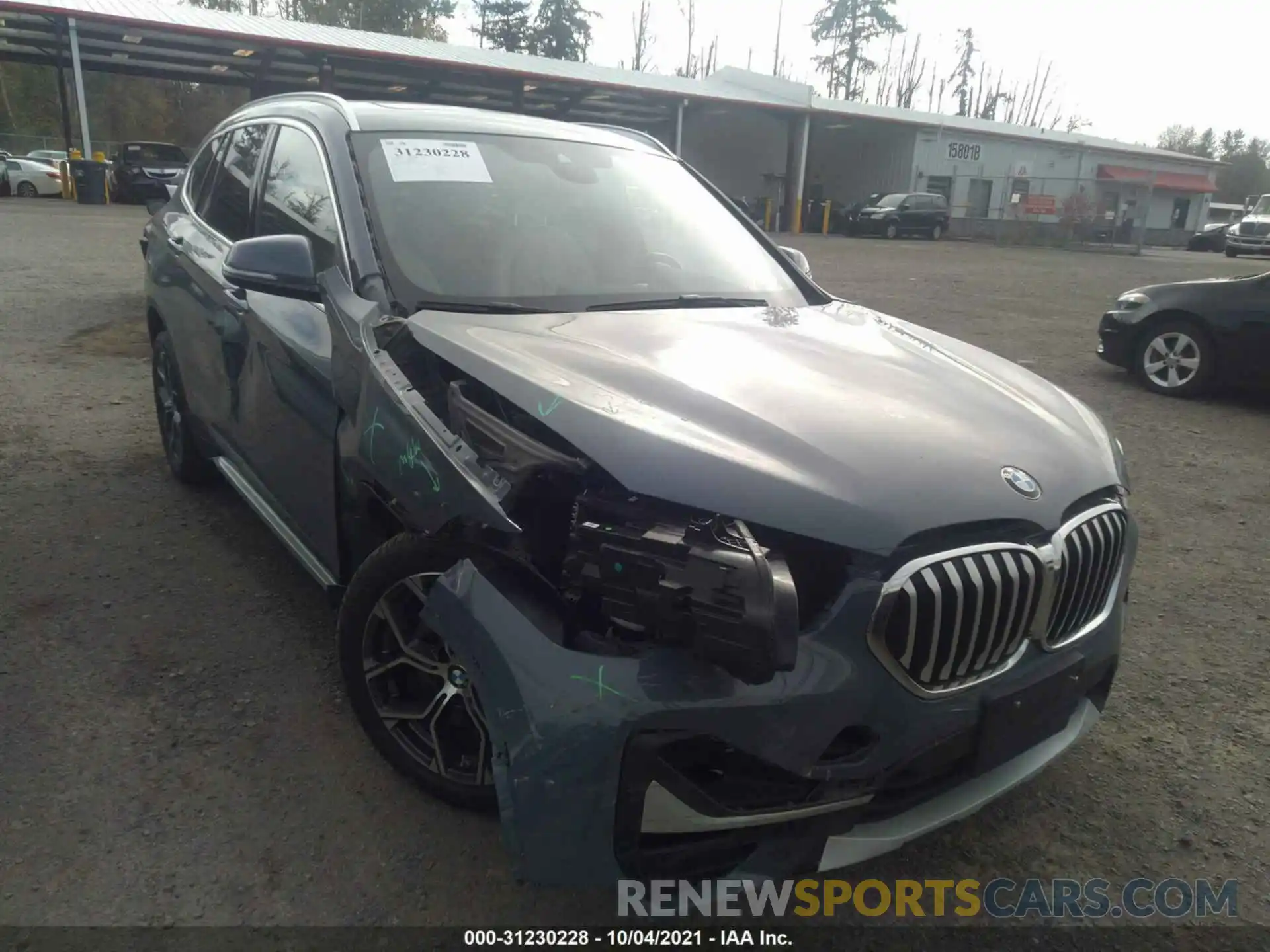 1 Photograph of a damaged car WBXJG9C09L5P63449 BMW X1 2020