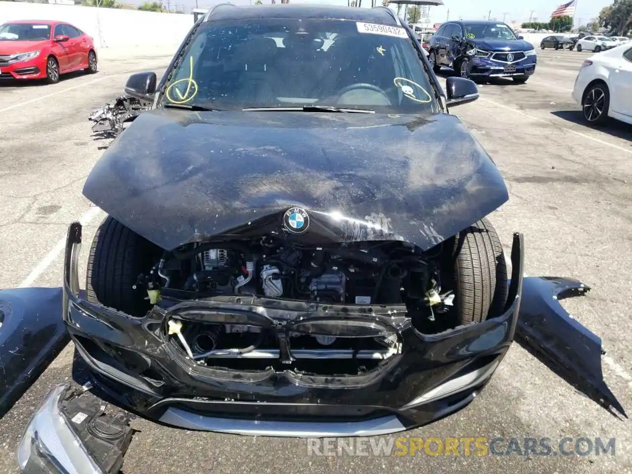 9 Photograph of a damaged car WBXJG9C09L5R70715 BMW X1 2020