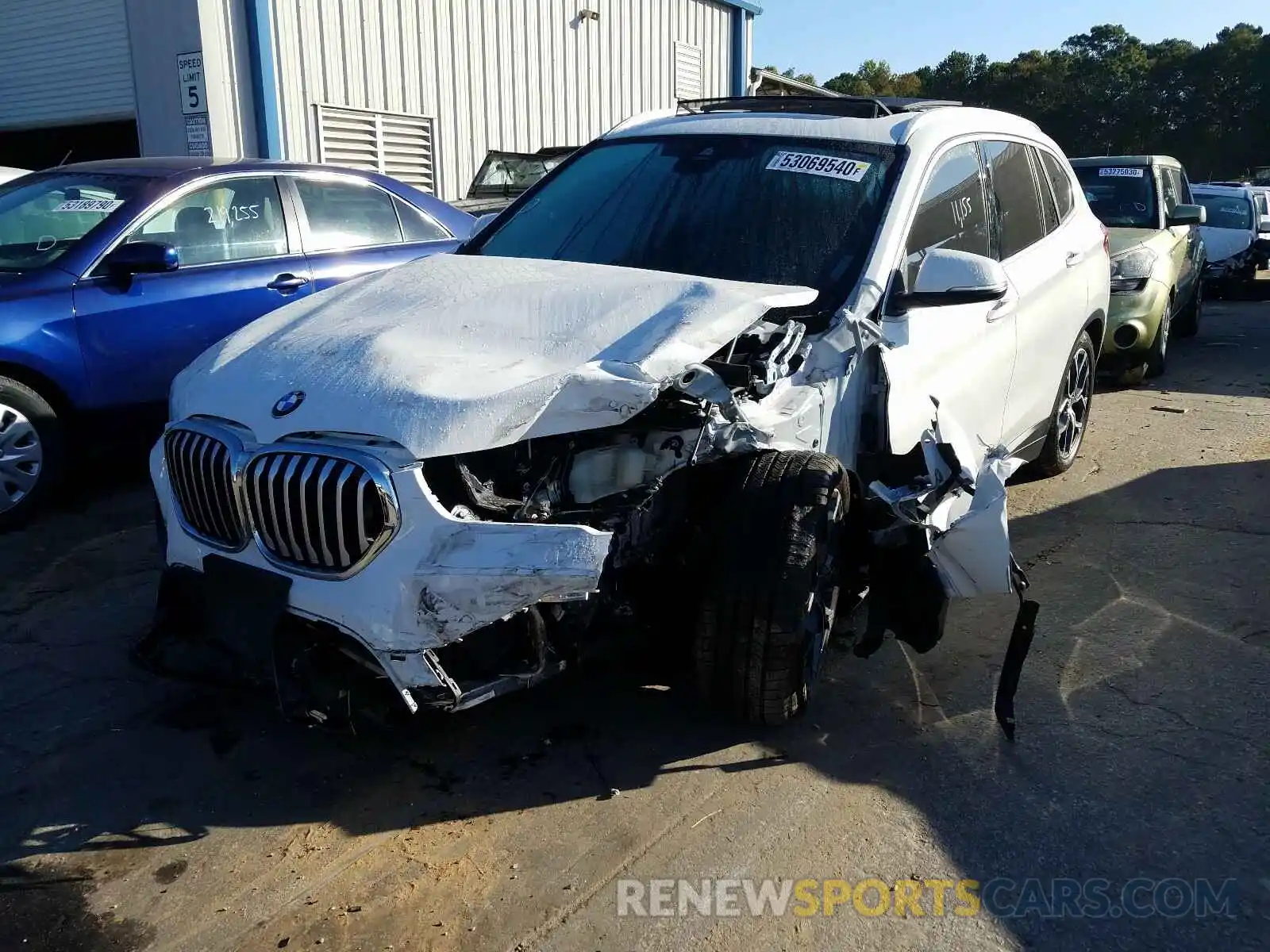 2 Photograph of a damaged car WBXJG9C0XL3L81037 BMW X1 2020