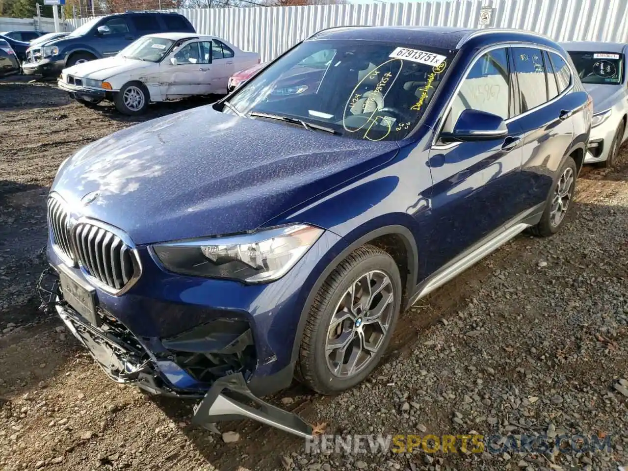 2 Photograph of a damaged car WBXJG9C0XL5R33141 BMW X1 2020