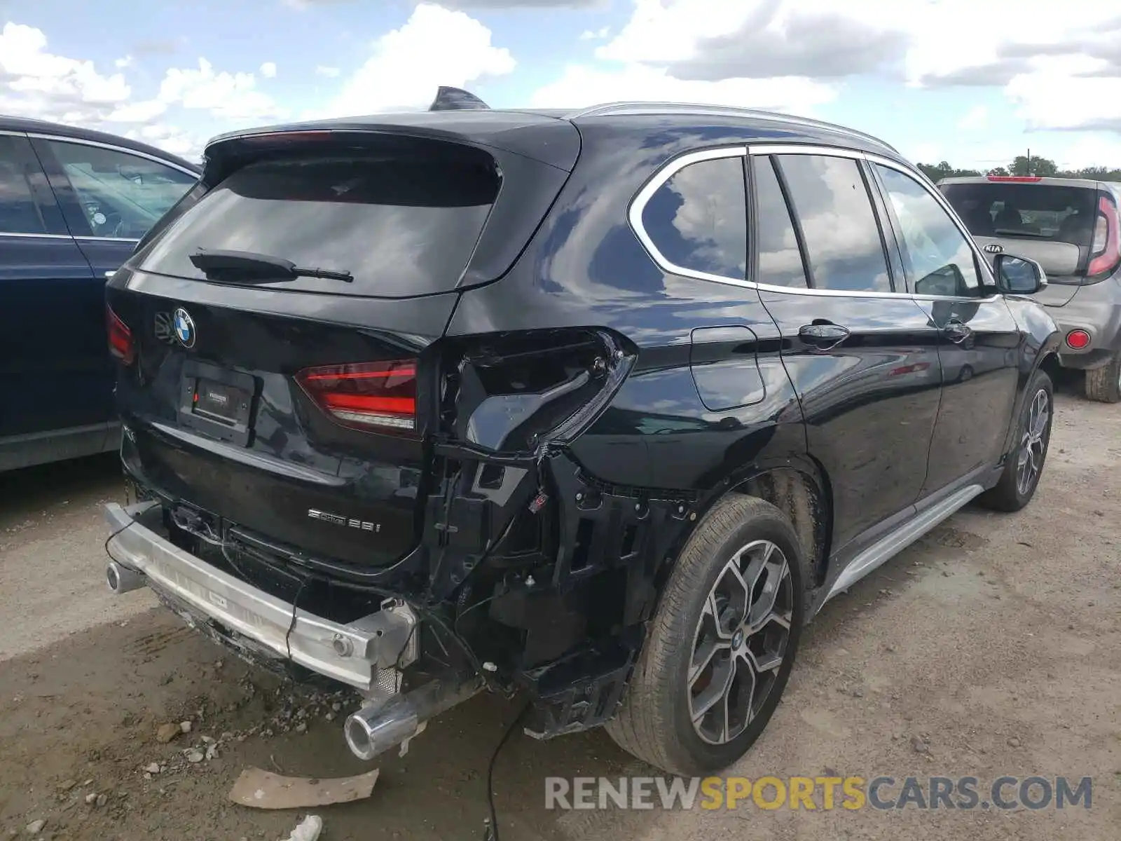 4 Photograph of a damaged car WBXJG7C00M3M77796 BMW X1 2021