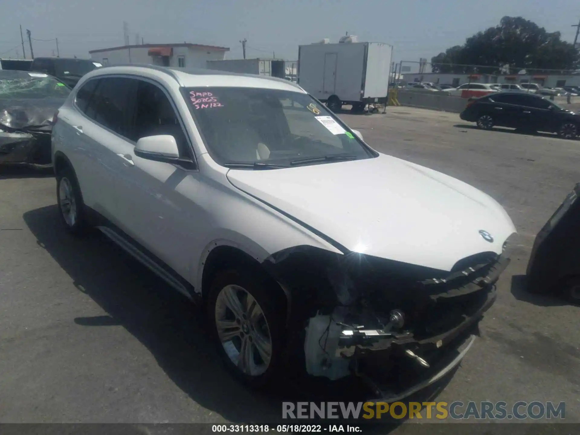 1 Photograph of a damaged car WBXJG7C02M5T31954 BMW X1 2021