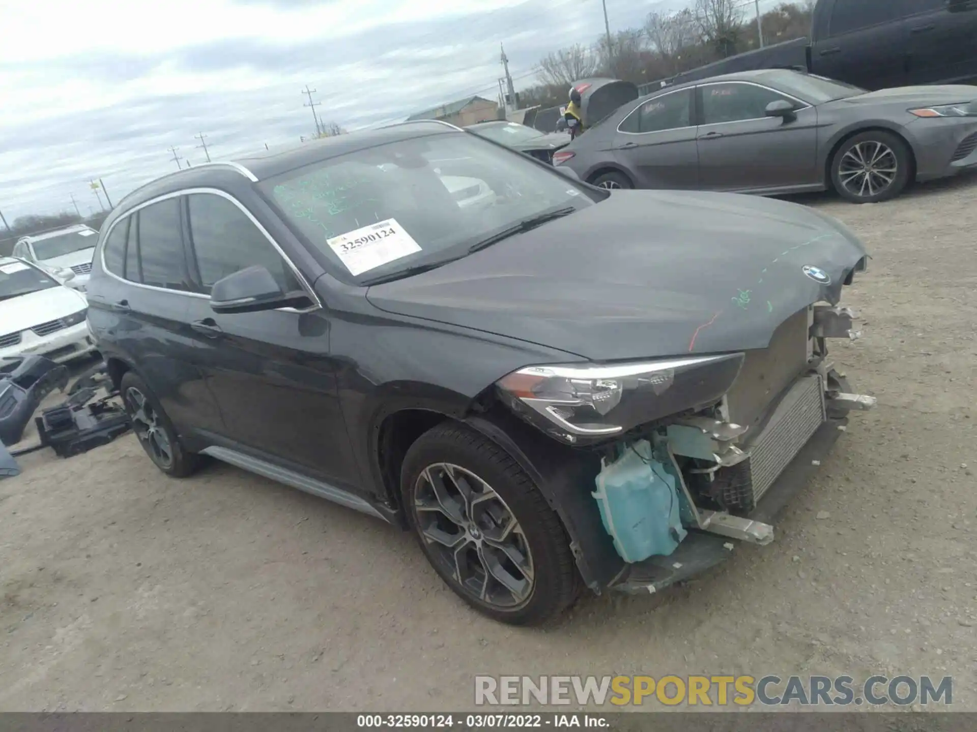 1 Photograph of a damaged car WBXJG7C02M5T77056 BMW X1 2021