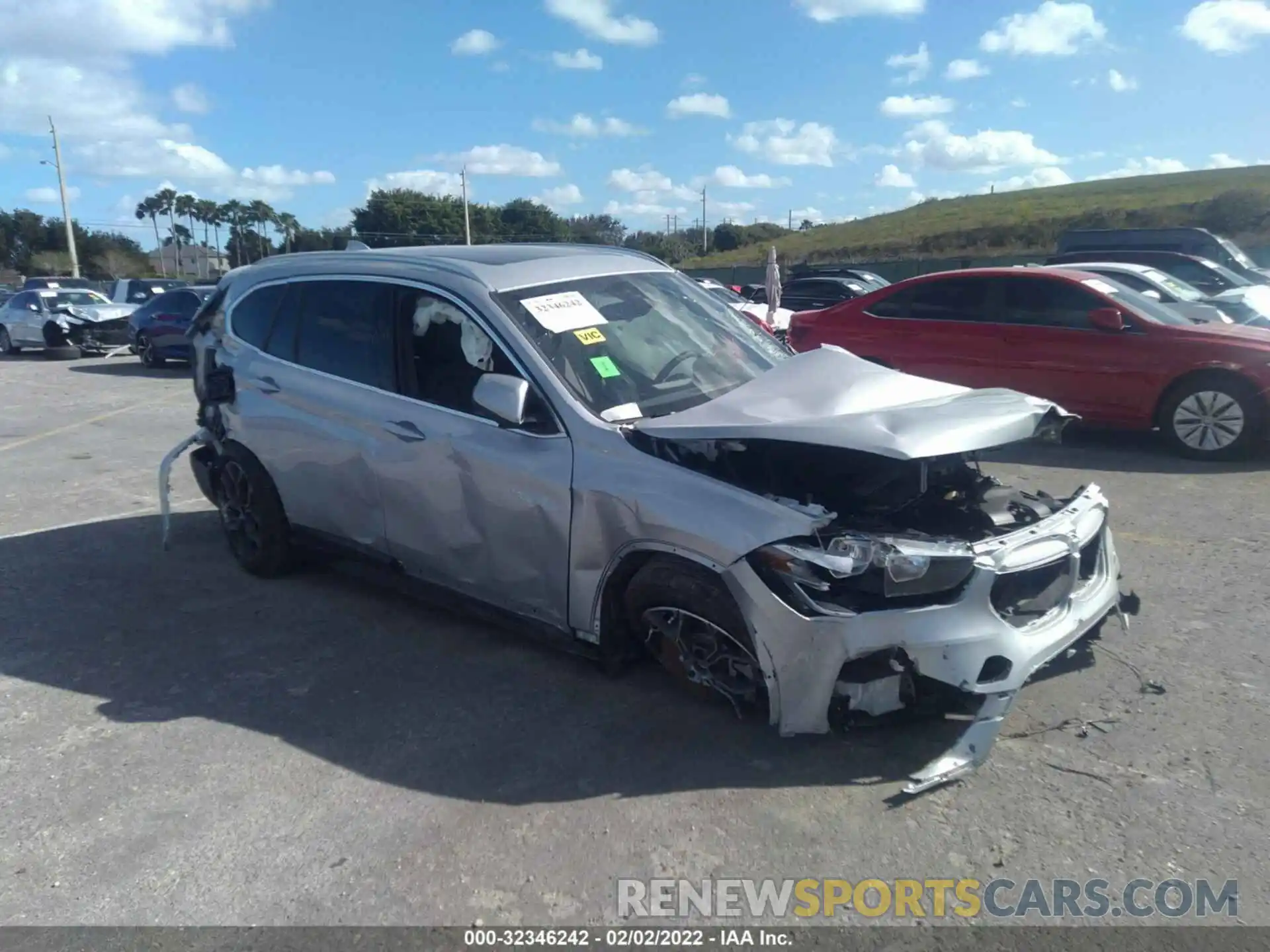 1 Photograph of a damaged car WBXJG7C02M5U34193 BMW X1 2021