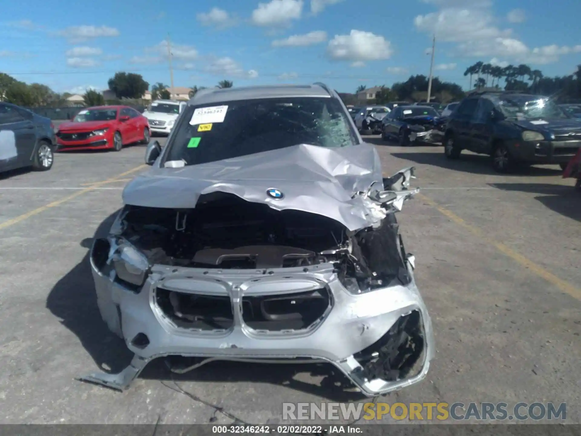 6 Photograph of a damaged car WBXJG7C02M5U34193 BMW X1 2021