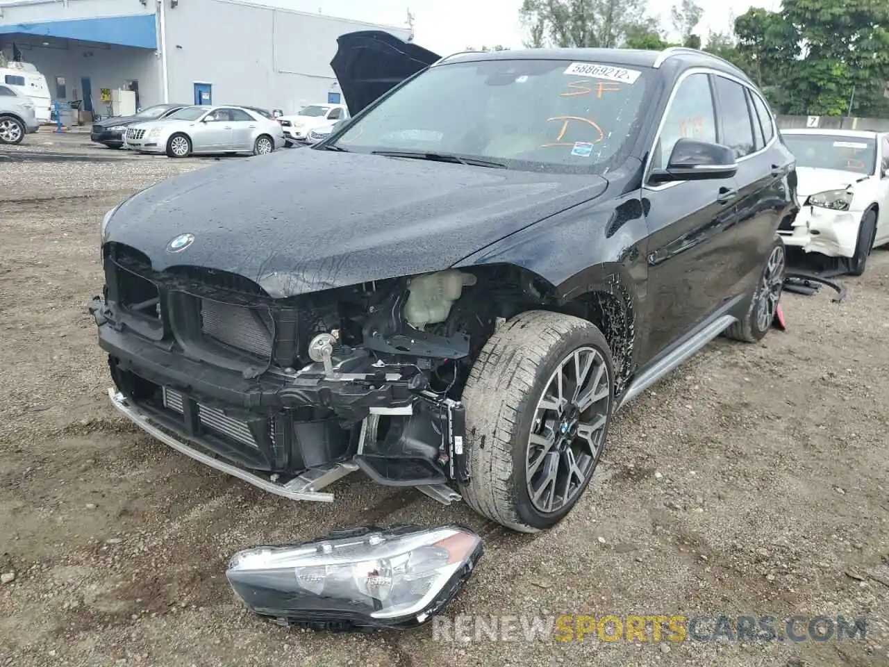 2 Photograph of a damaged car WBXJG7C03M5U07195 BMW X1 2021