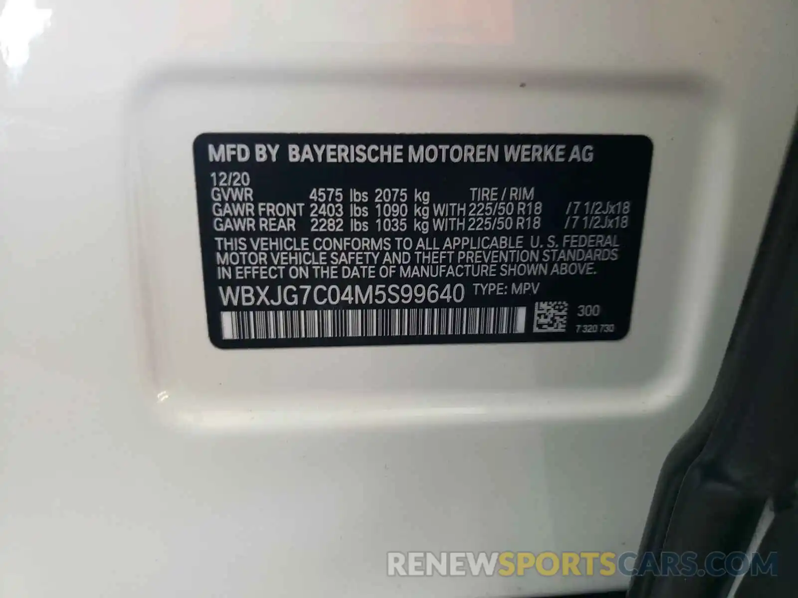 10 Фотография поврежденного автомобиля WBXJG7C04M5S99640 BMW X1 2021