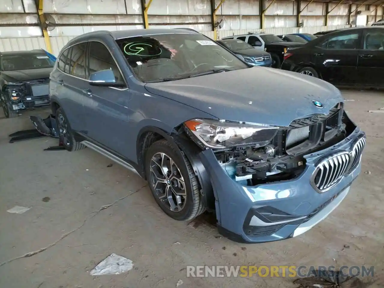 1 Photograph of a damaged car WBXJG7C05M5T36775 BMW X1 2021