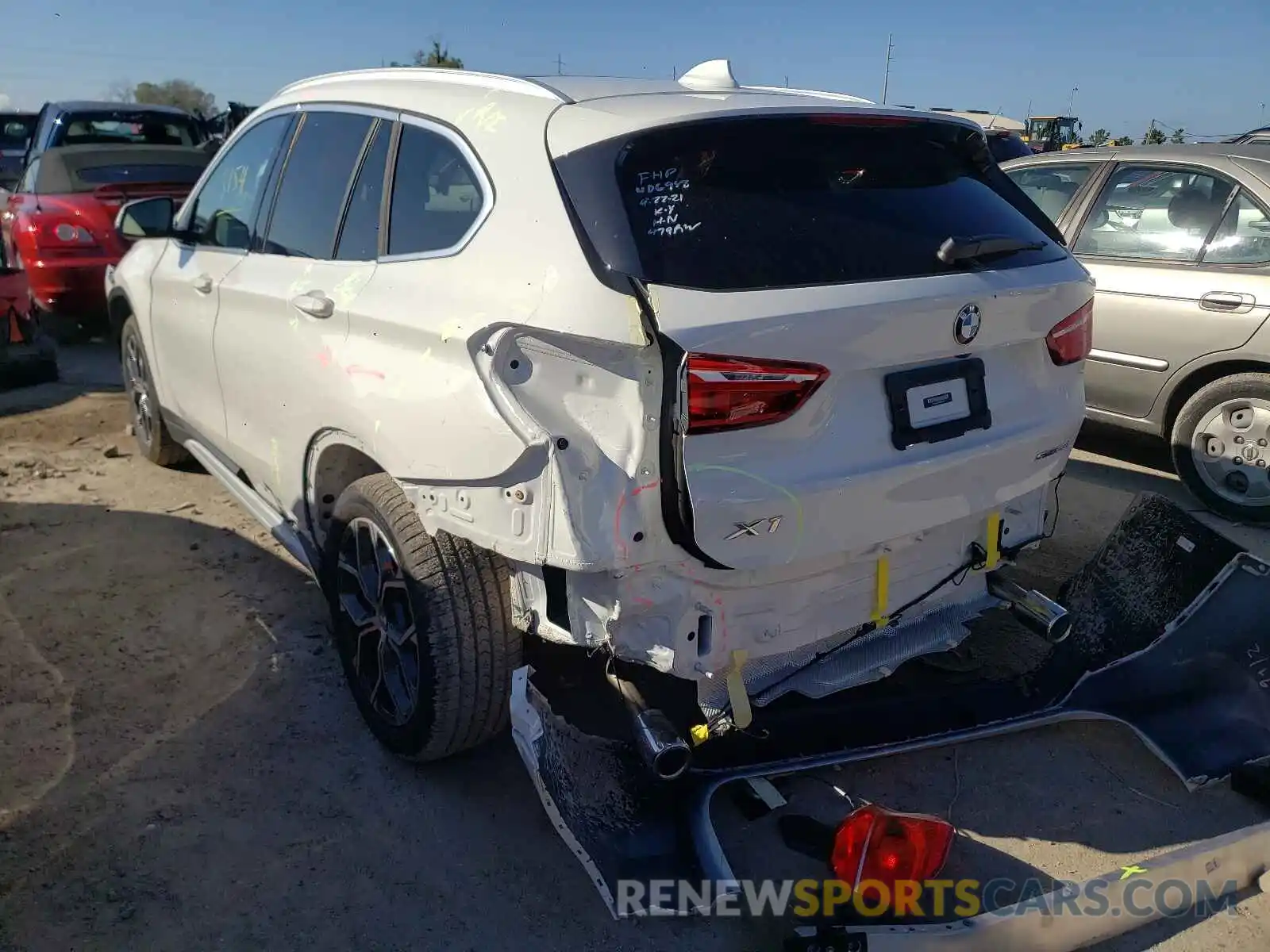 3 Photograph of a damaged car WBXJG7C06M5S49175 BMW X1 2021