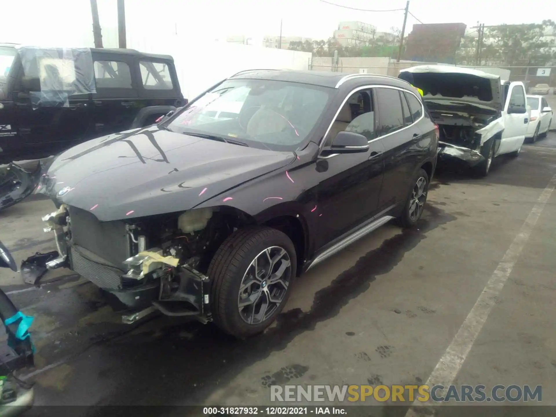 2 Photograph of a damaged car WBXJG7C06M5S96495 BMW X1 2021