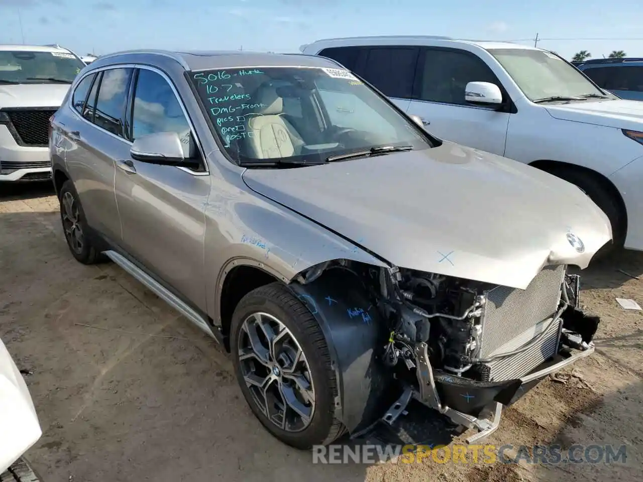 1 Photograph of a damaged car WBXJG7C06M5T46652 BMW X1 2021