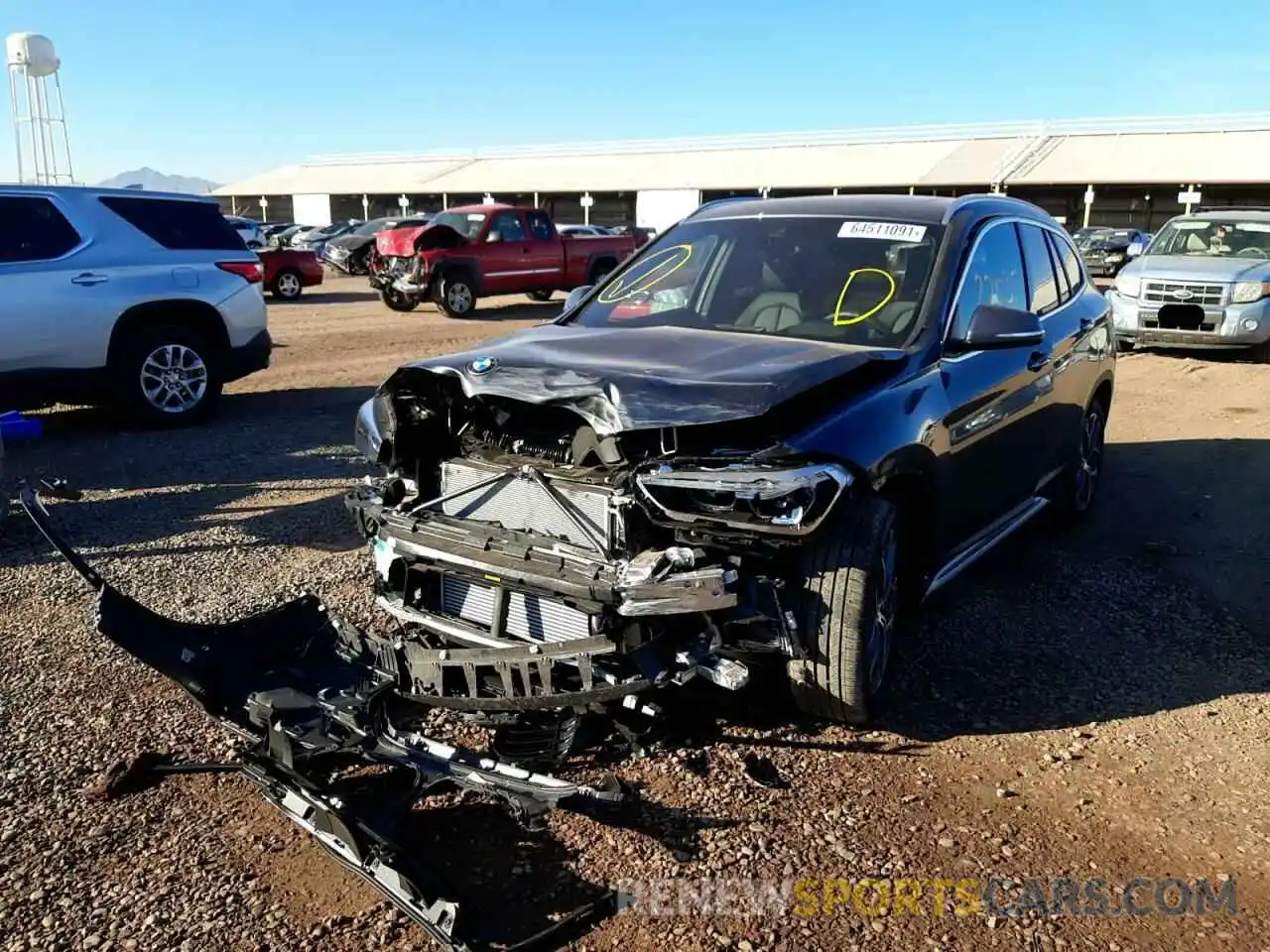 2 Photograph of a damaged car WBXJG7C06M5T83233 BMW X1 2021