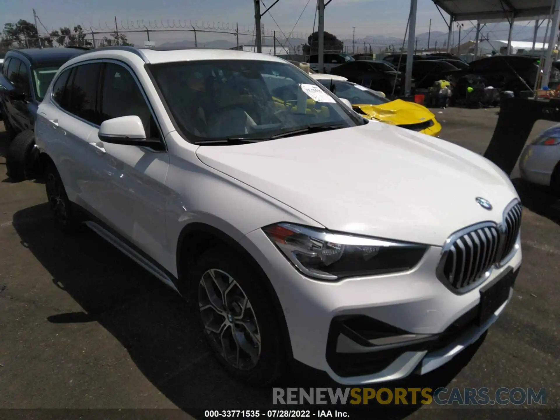 1 Photograph of a damaged car WBXJG7C06M5U26047 BMW X1 2021