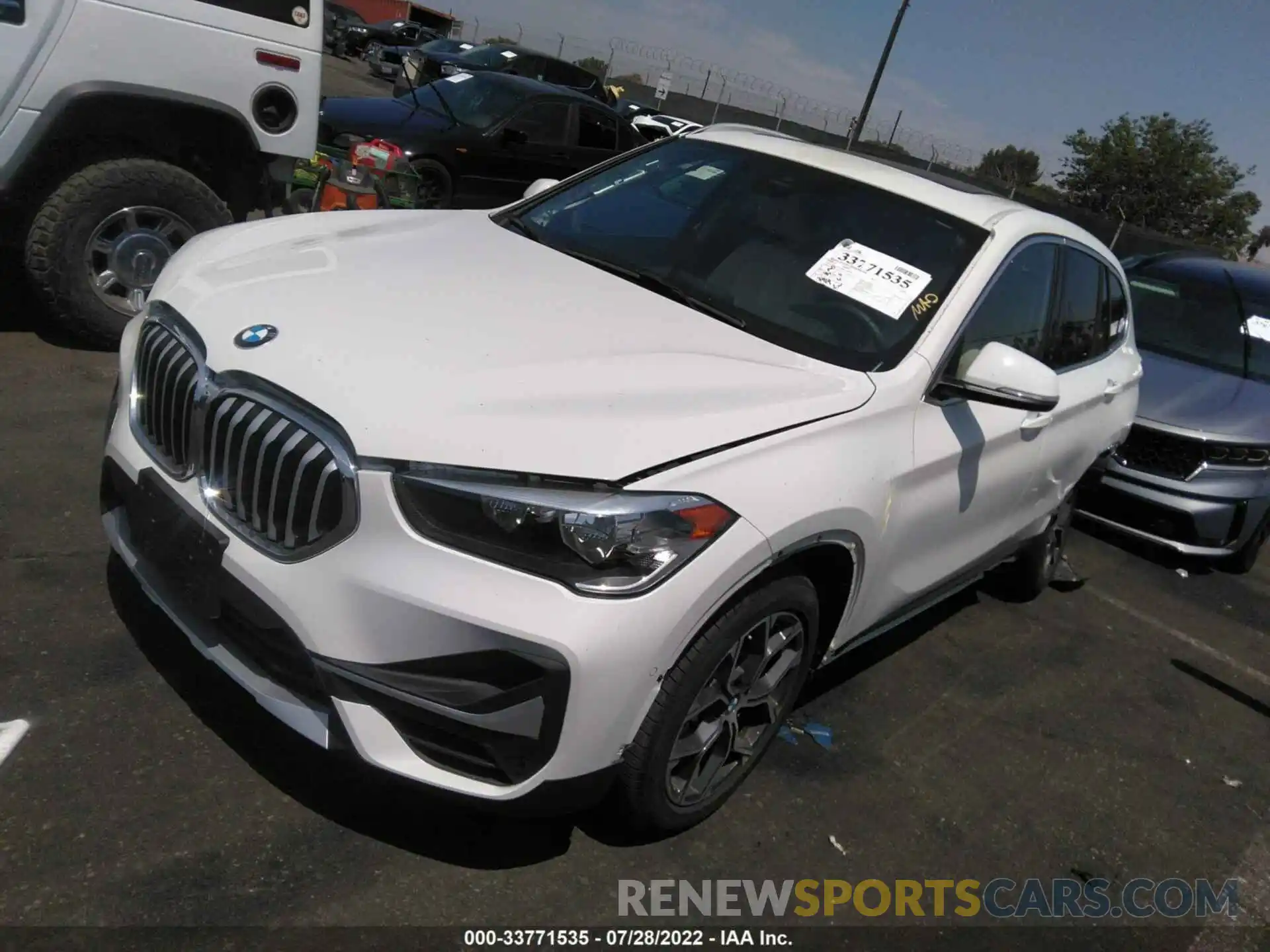 2 Photograph of a damaged car WBXJG7C06M5U26047 BMW X1 2021