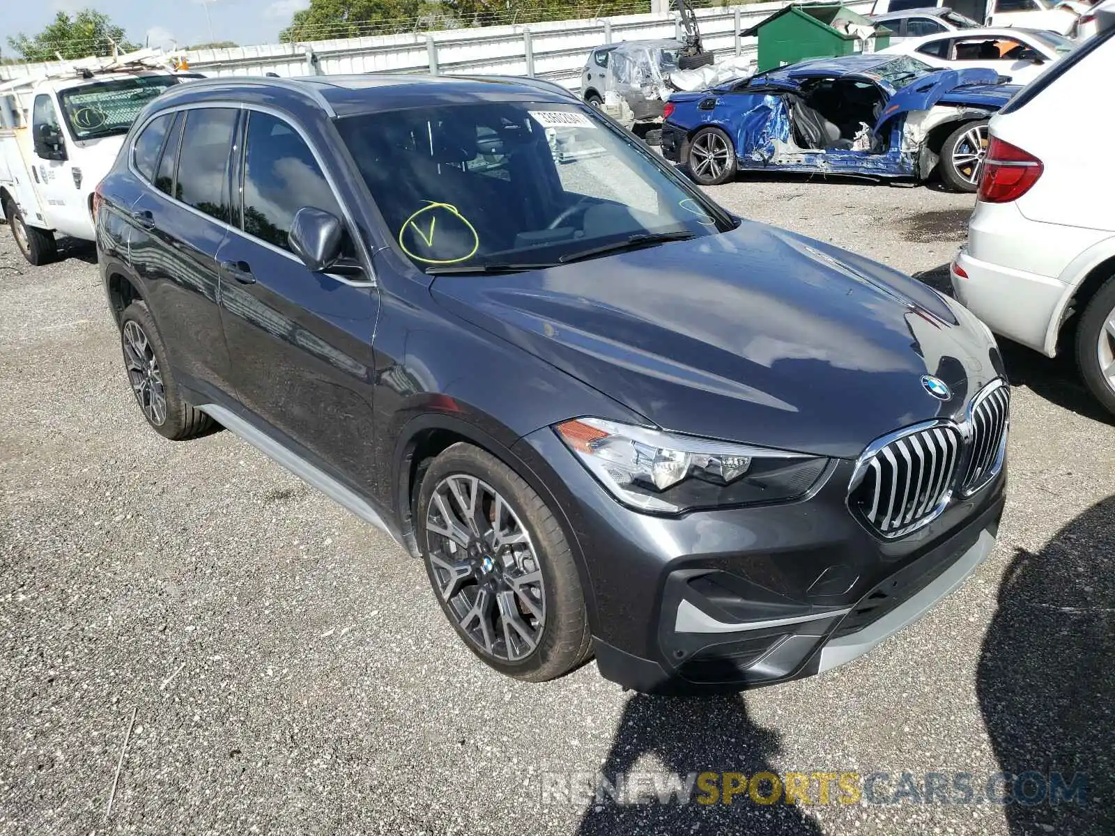 1 Photograph of a damaged car WBXJG7C07M5S08876 BMW X1 2021