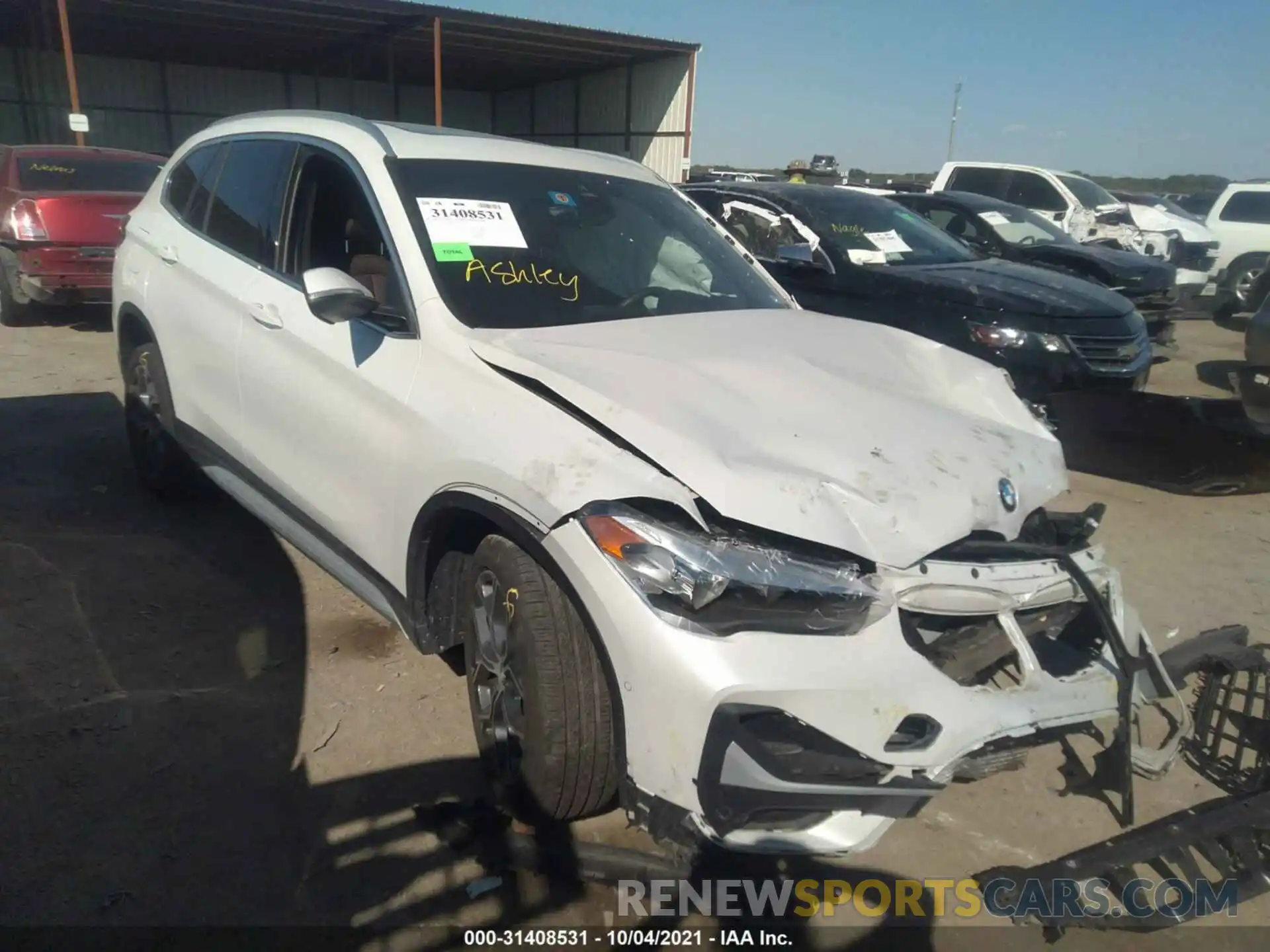 1 Photograph of a damaged car WBXJG7C07M5S10157 BMW X1 2021